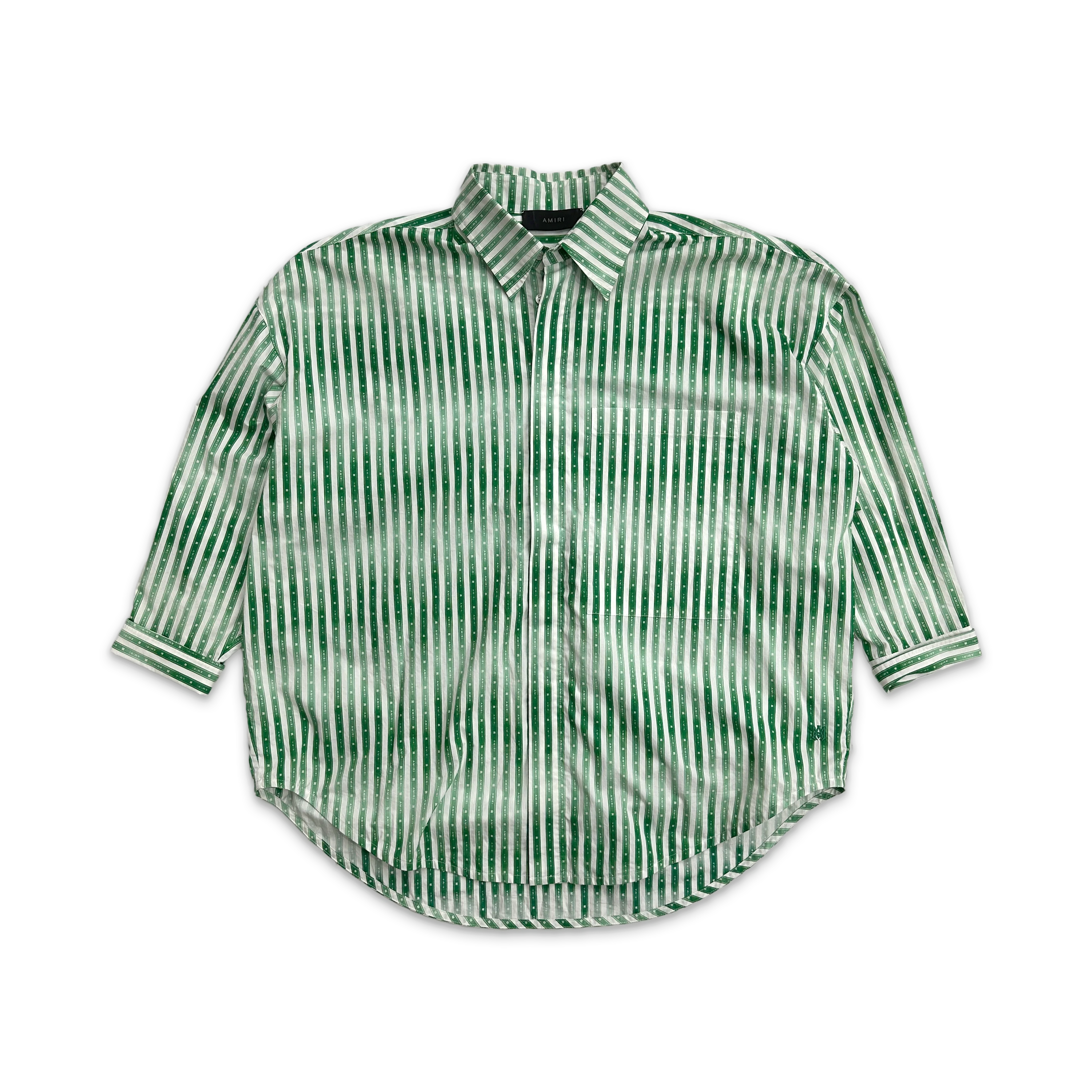 Logo Tape Dress Shirt "Green"