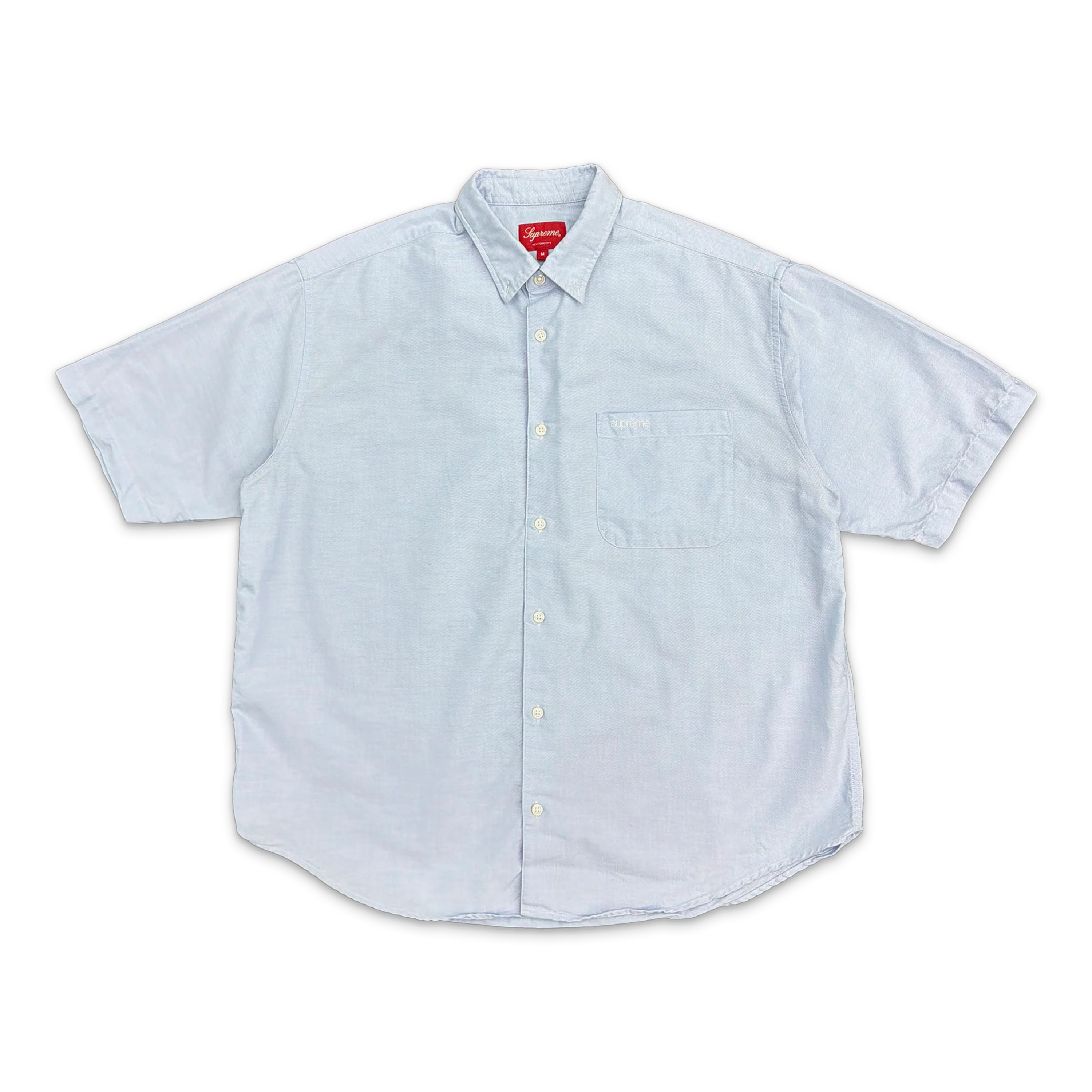Loose Fit Oxford S/S Shirt "Light Blue"