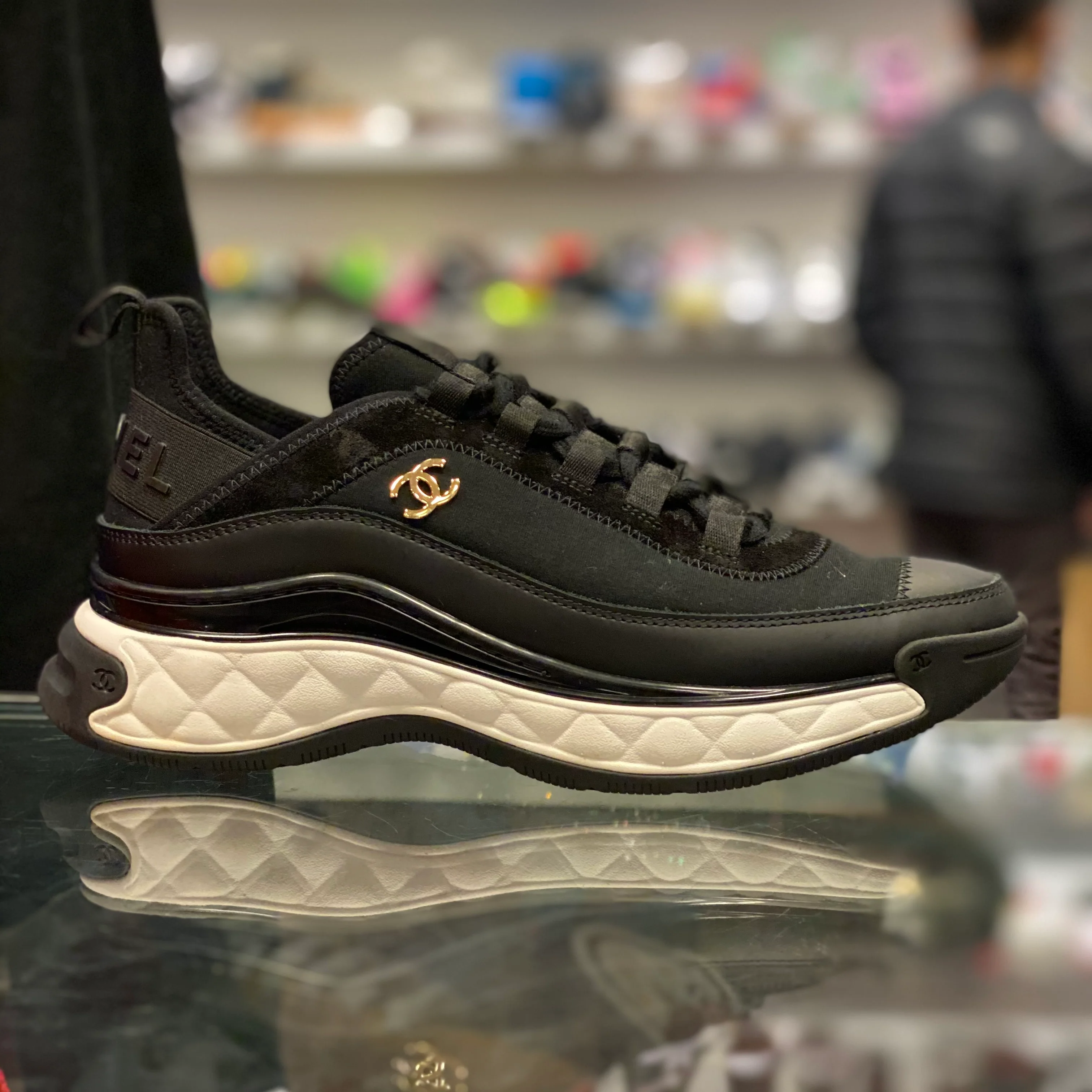 Low Top Sneaker “Black Velvet Calfskin” - Image 2