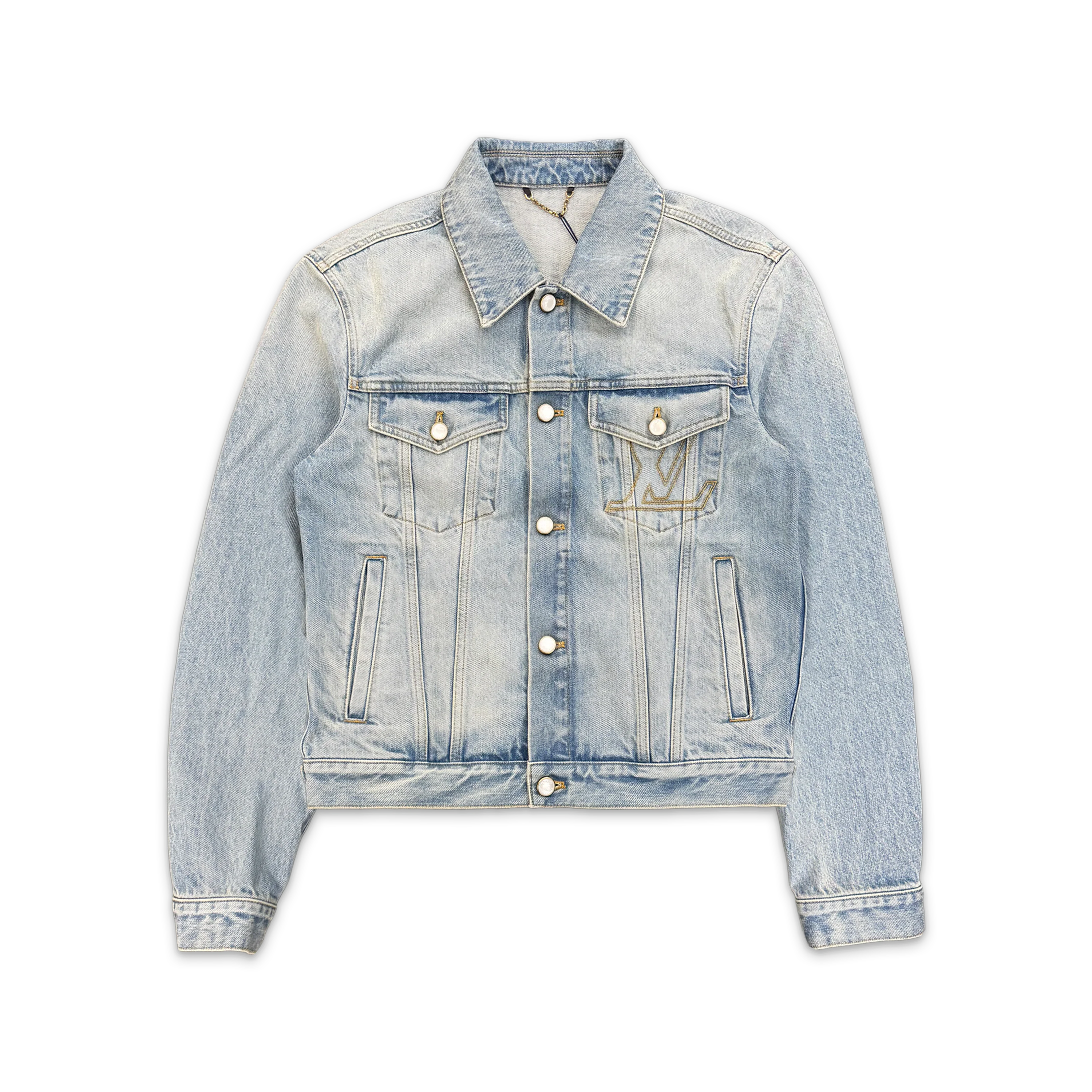 LV Denim Trucker Jacket "Light Indigo"