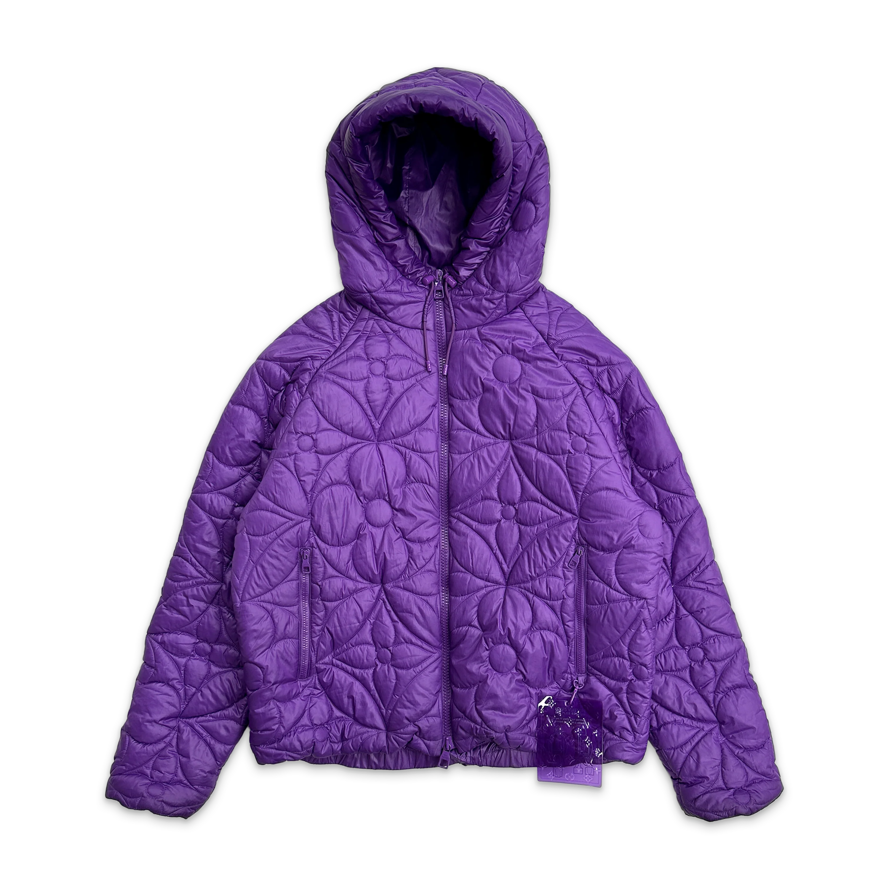 LVSE Flower Quilted Hooded Jacket "Purple"