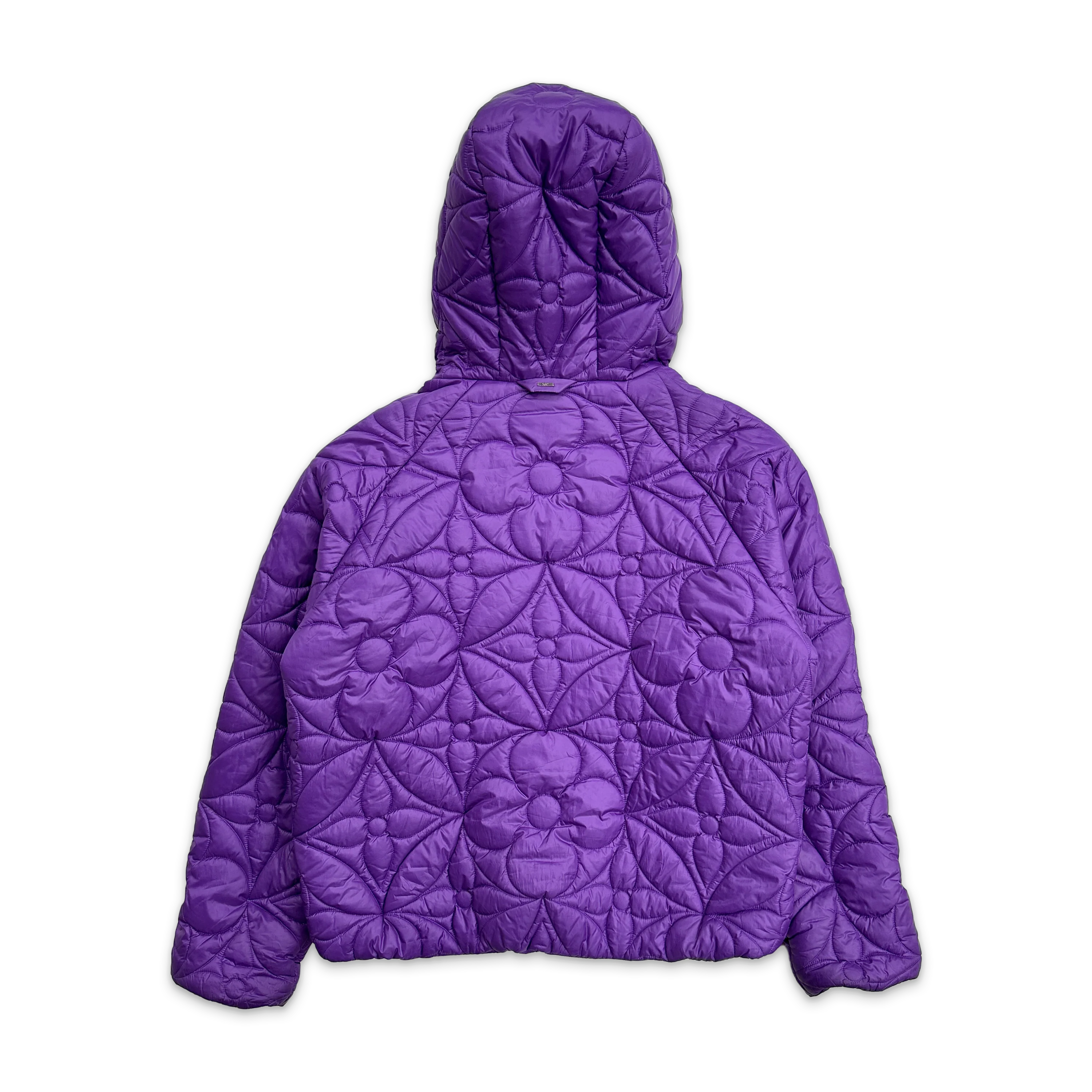 LVSE Flower Quilted Hooded Jacket "Purple" - Image 2