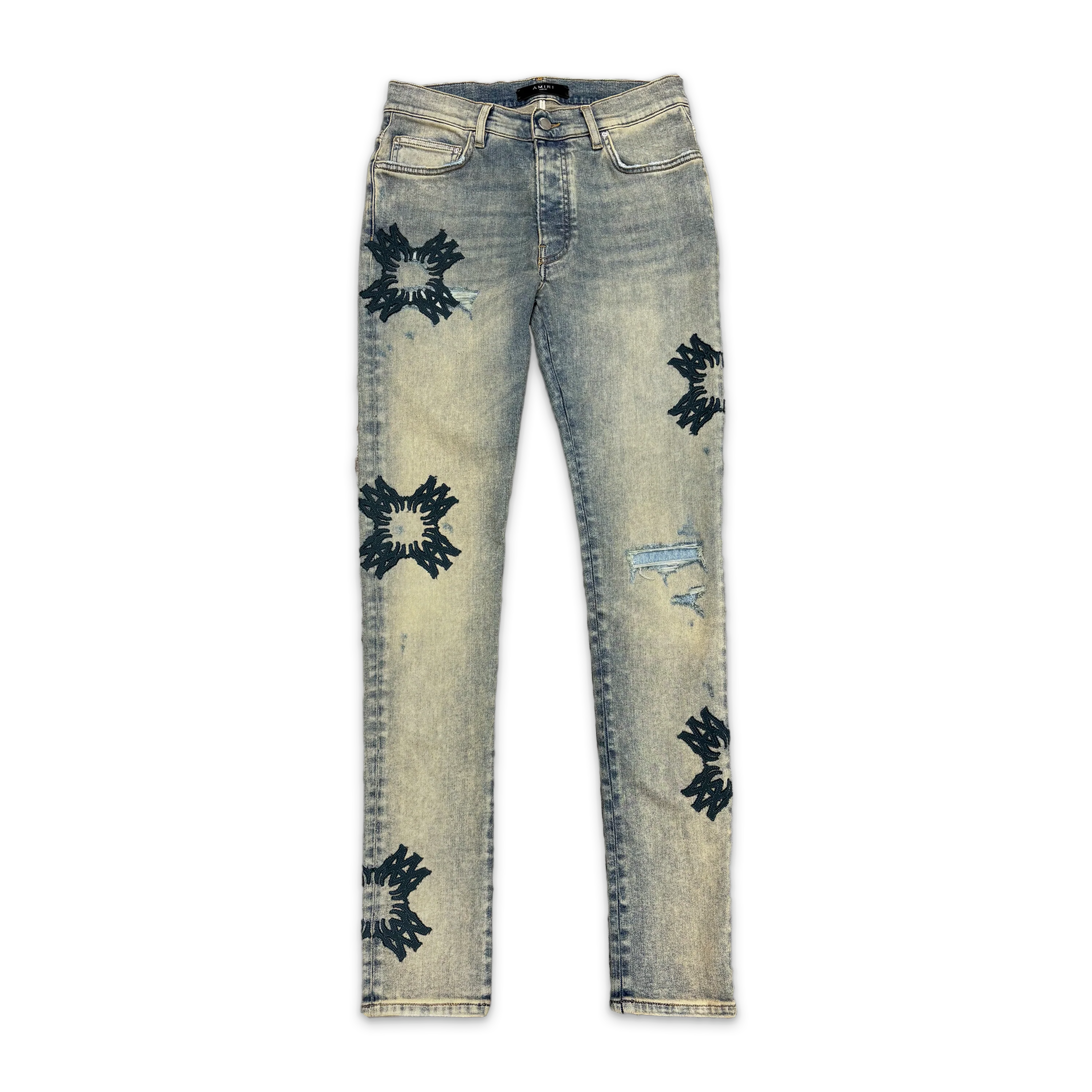 MA Quad Appliqué Denim "Blue/Antique Indigo"