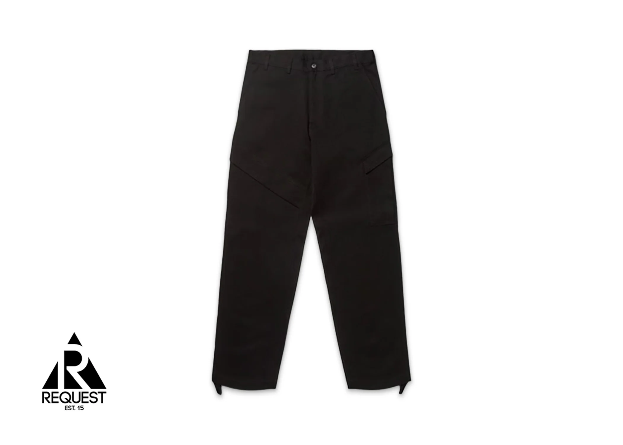 Matt Black Cargo Pants "Black"