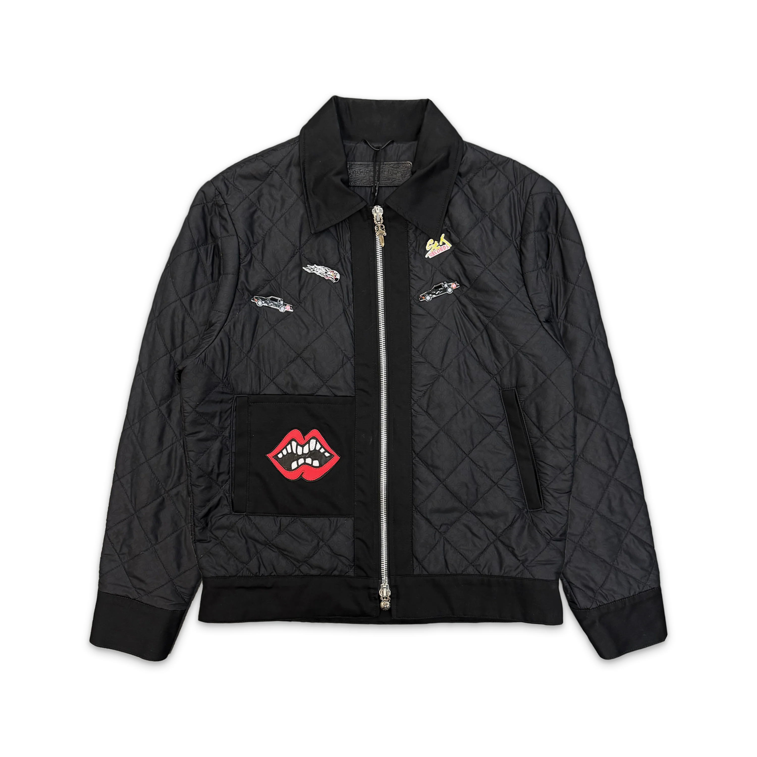 Matty Boy Quilted Jacket (Pins Added) "Black"