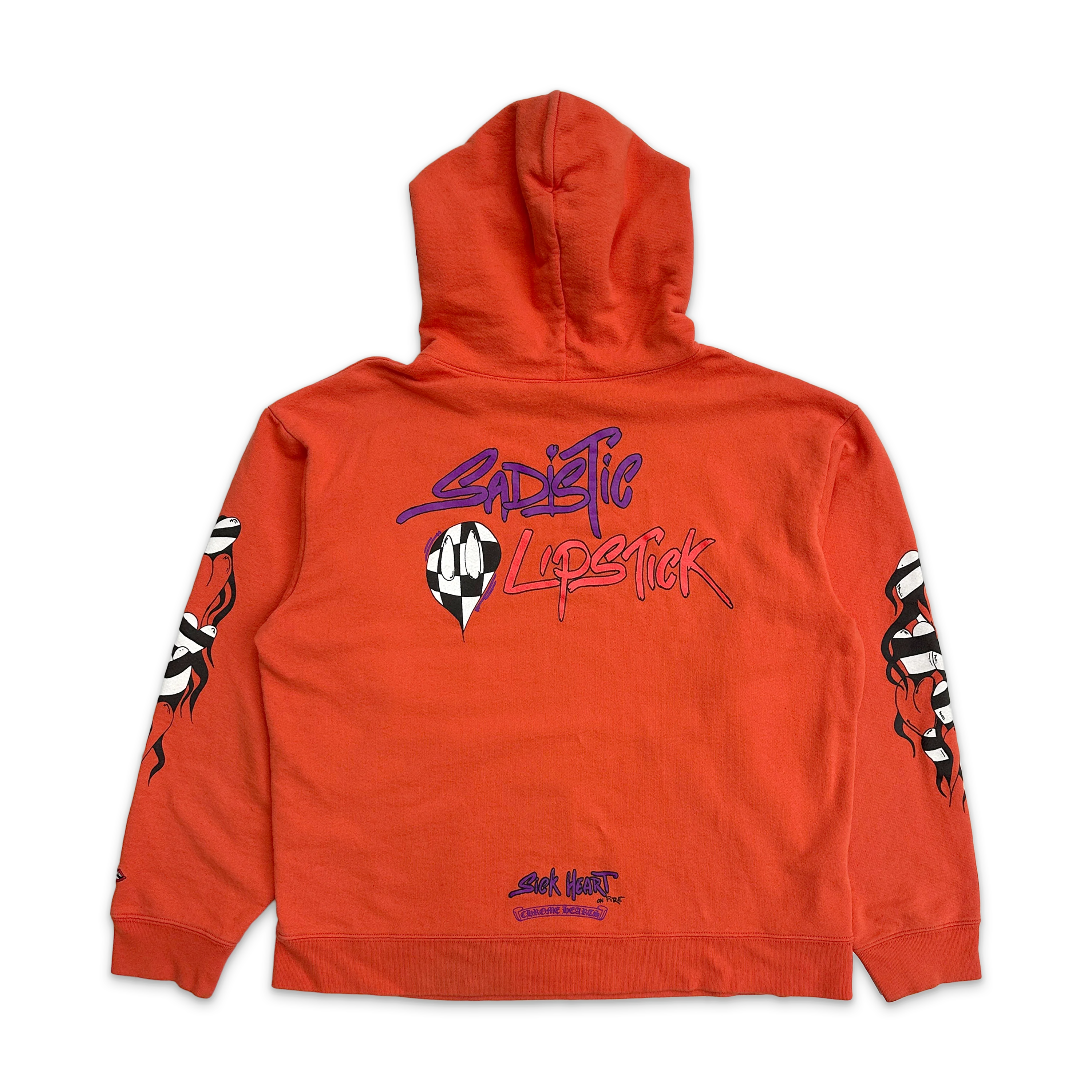 Matty Boy Sick Heart on Fire Hoodie "Red" - Image 2