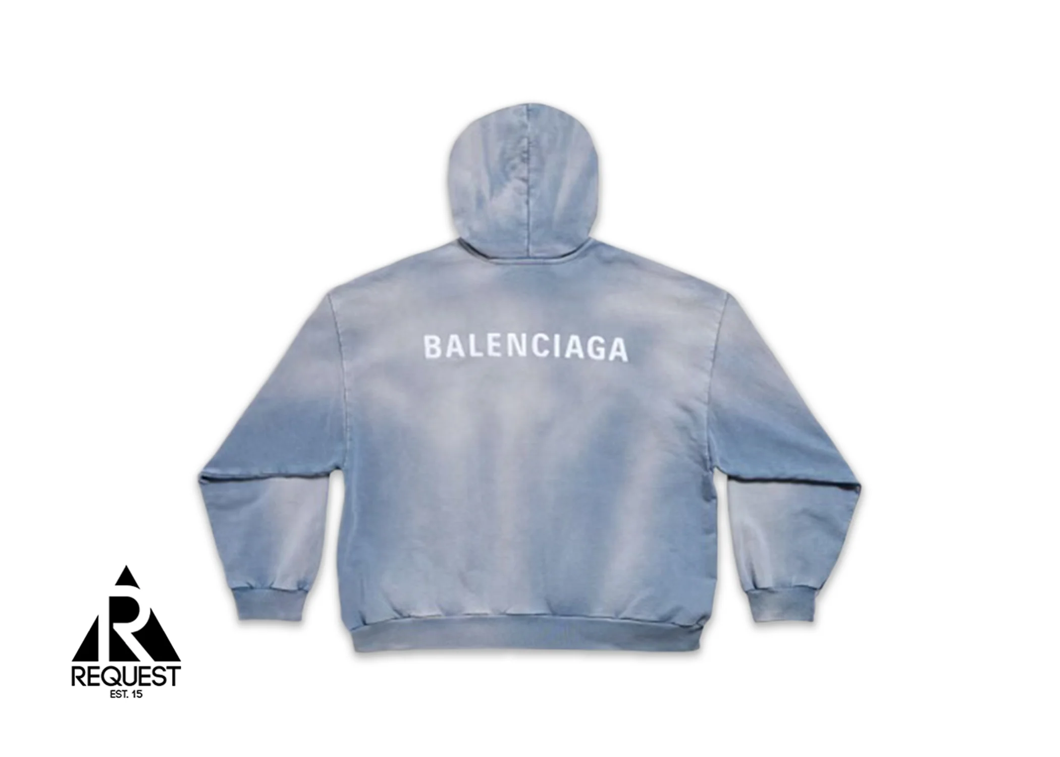 Mens Logo Hoodie "Blue" - Image 2