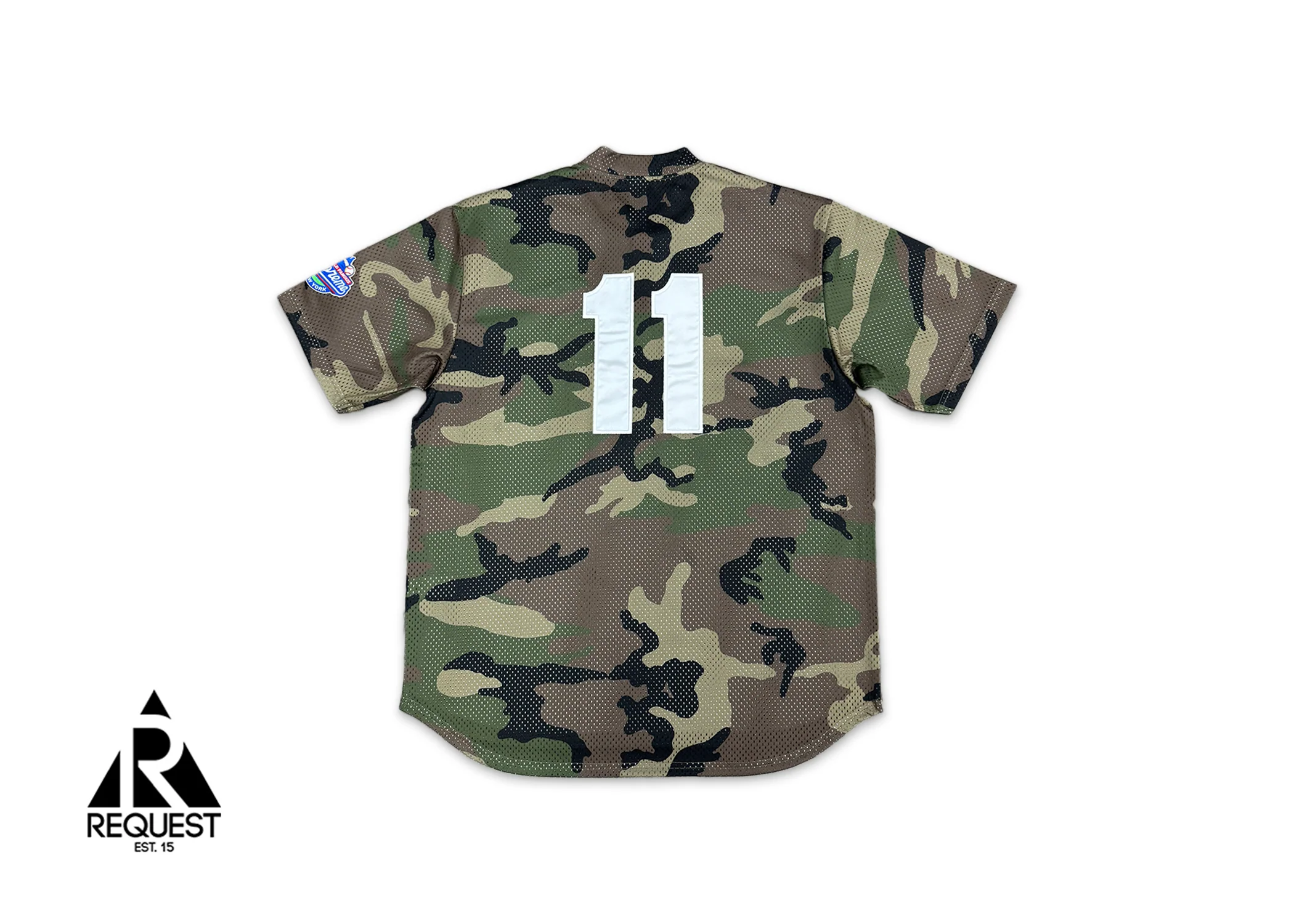 Mesh Henley Baseball Jersey "Camo" - Image 2