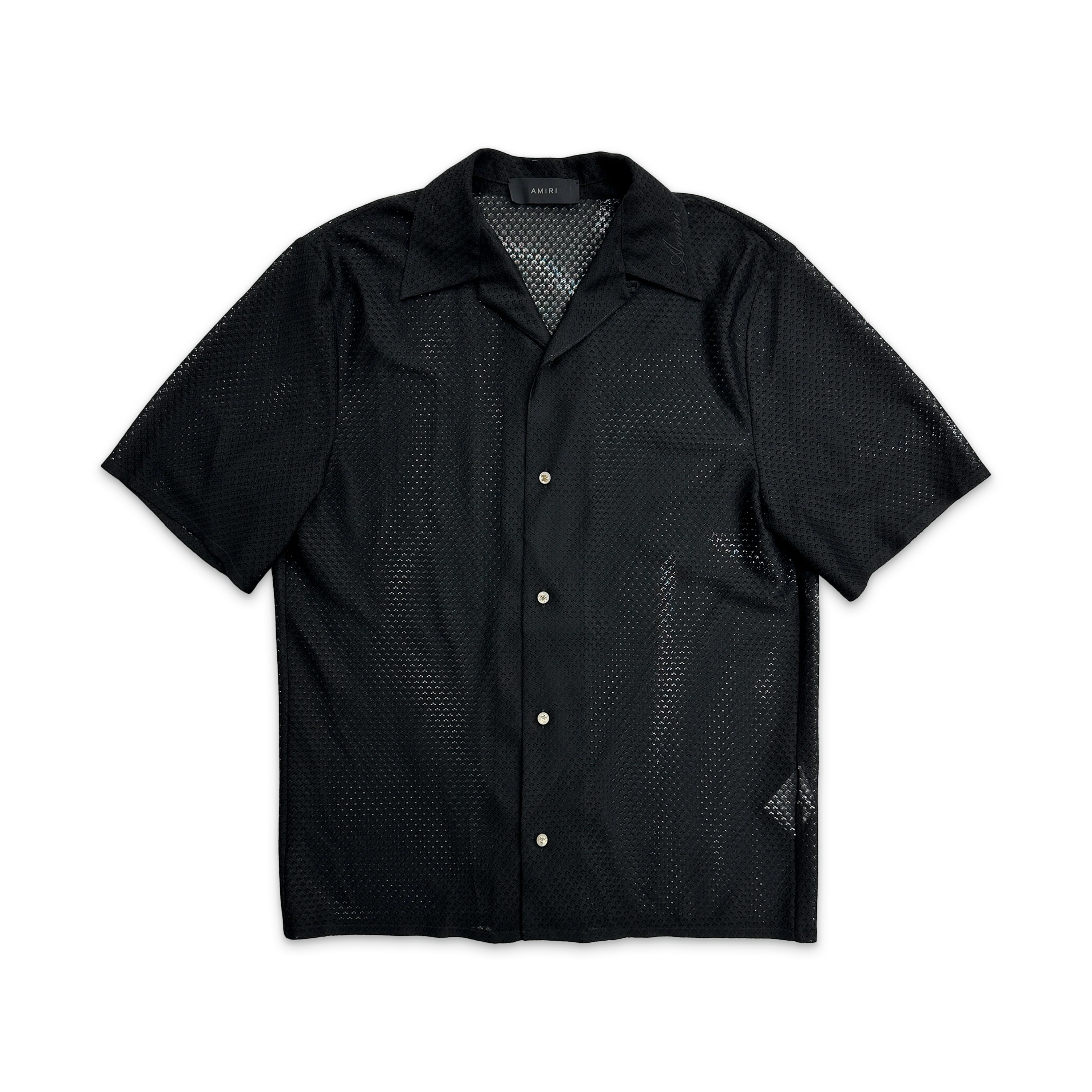 Mesh Polo Shirt "Black"