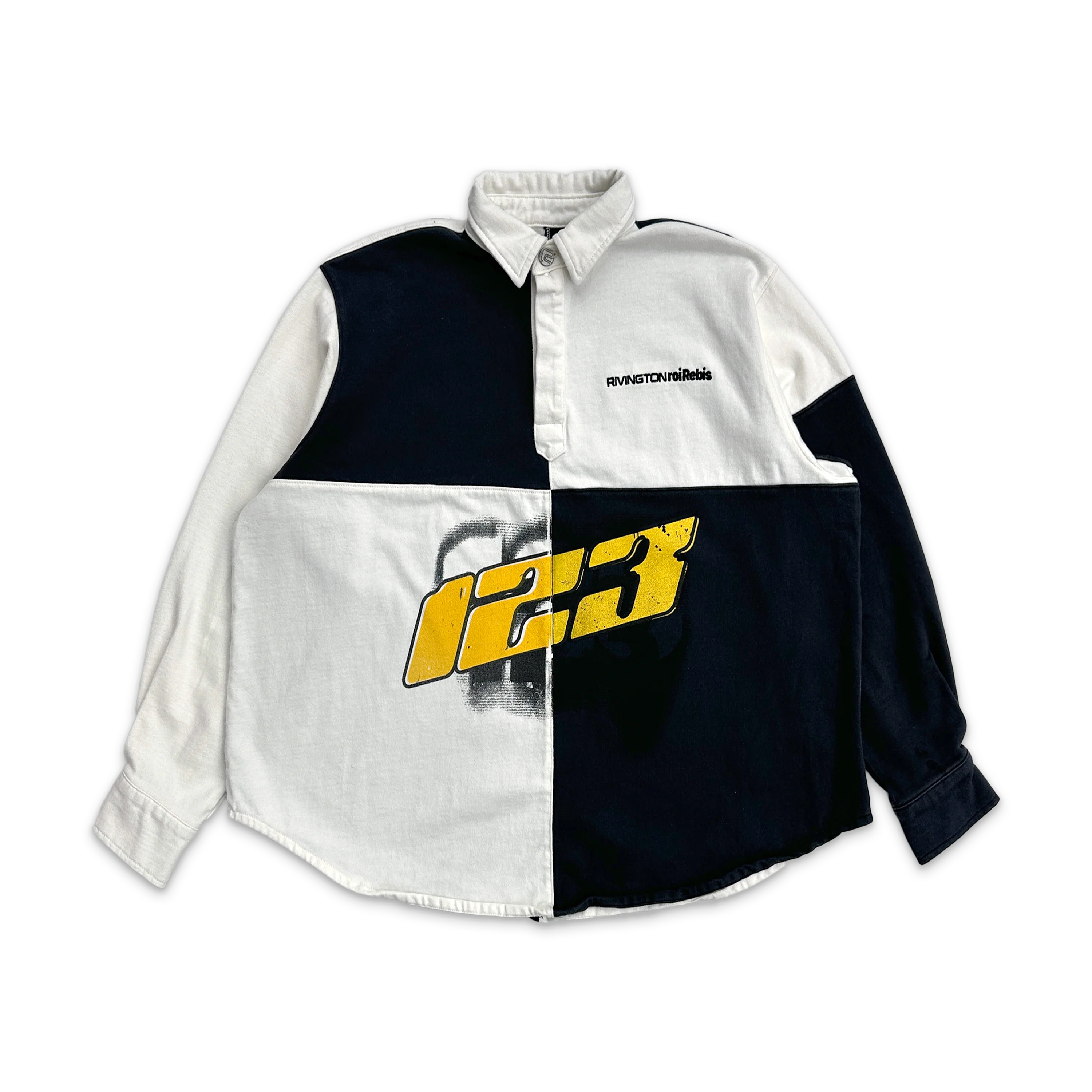 Meta Rugby Shirt "Black/White"