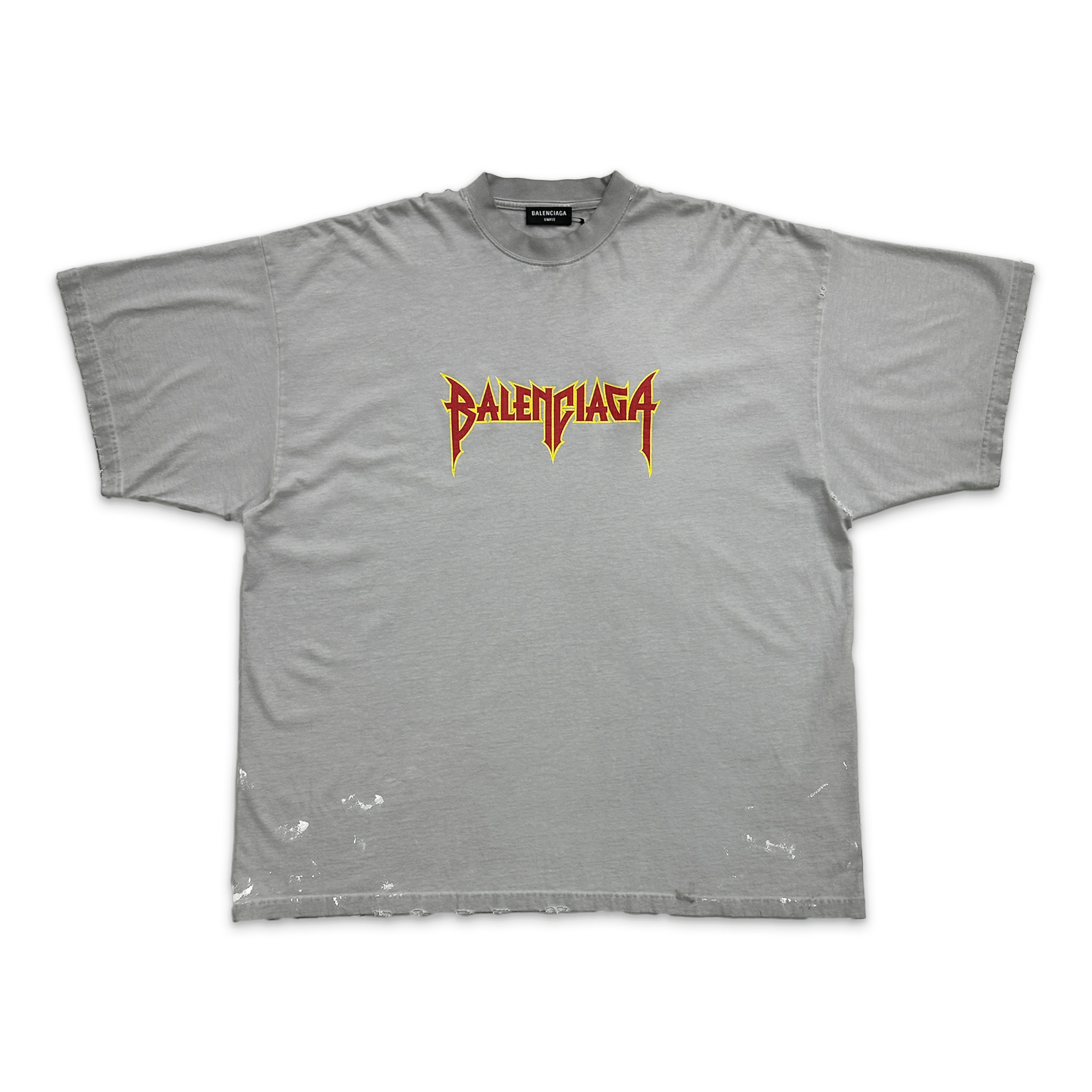 Metal Print Tee "White"