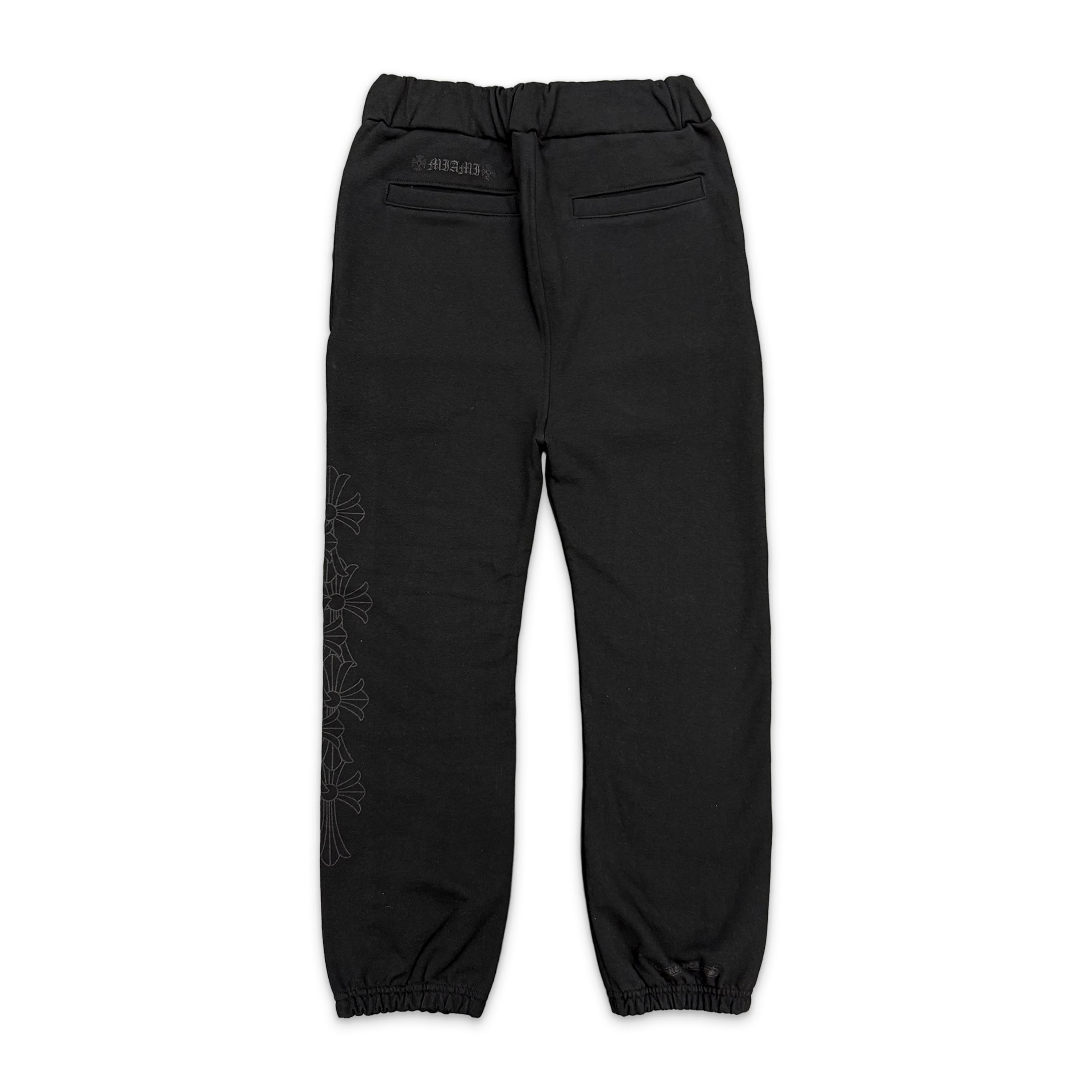 Miami Exclusive Vertical Cemetery Cross Sweatpants "Black" - Image 2