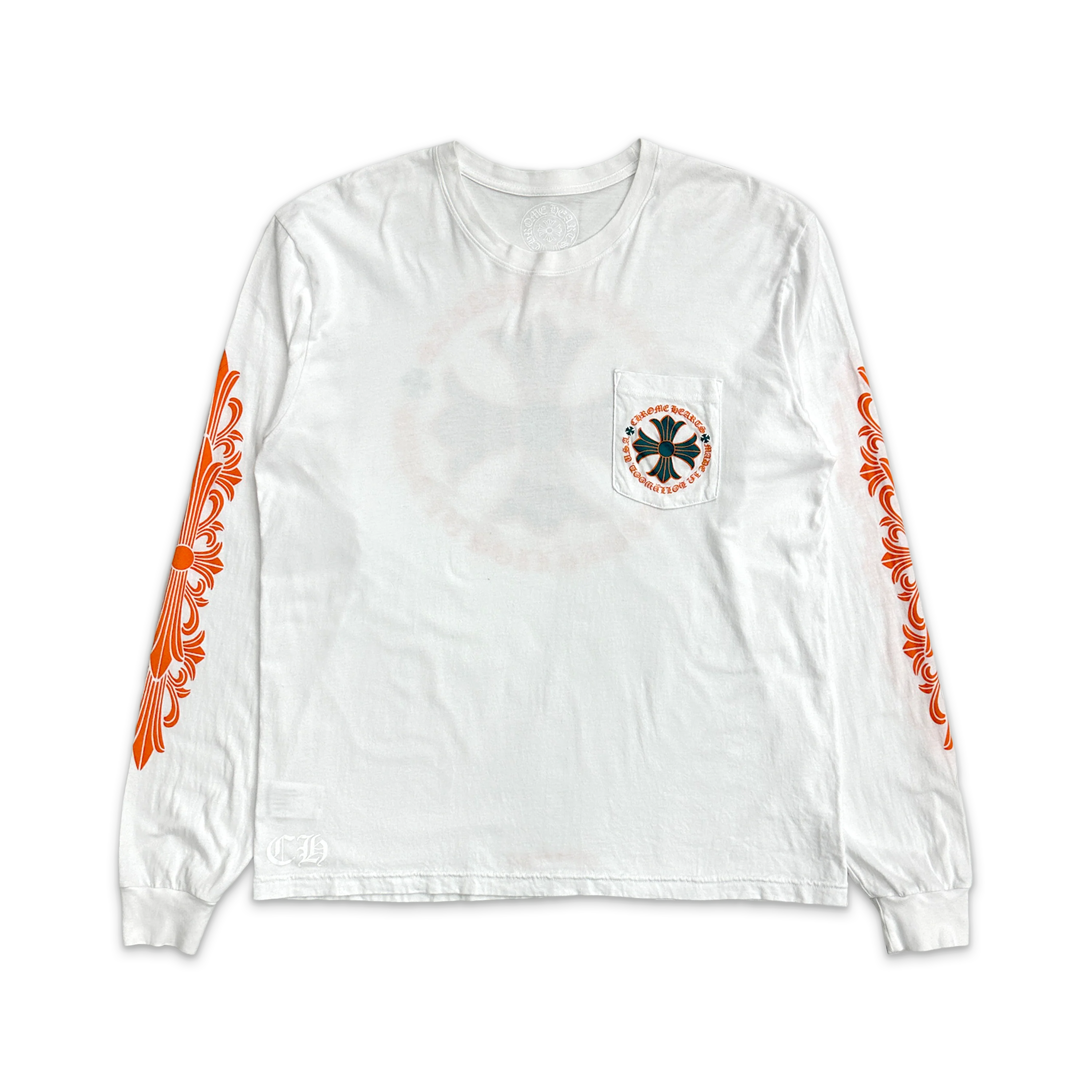 Miami Plus Cross L/S Tee "White"