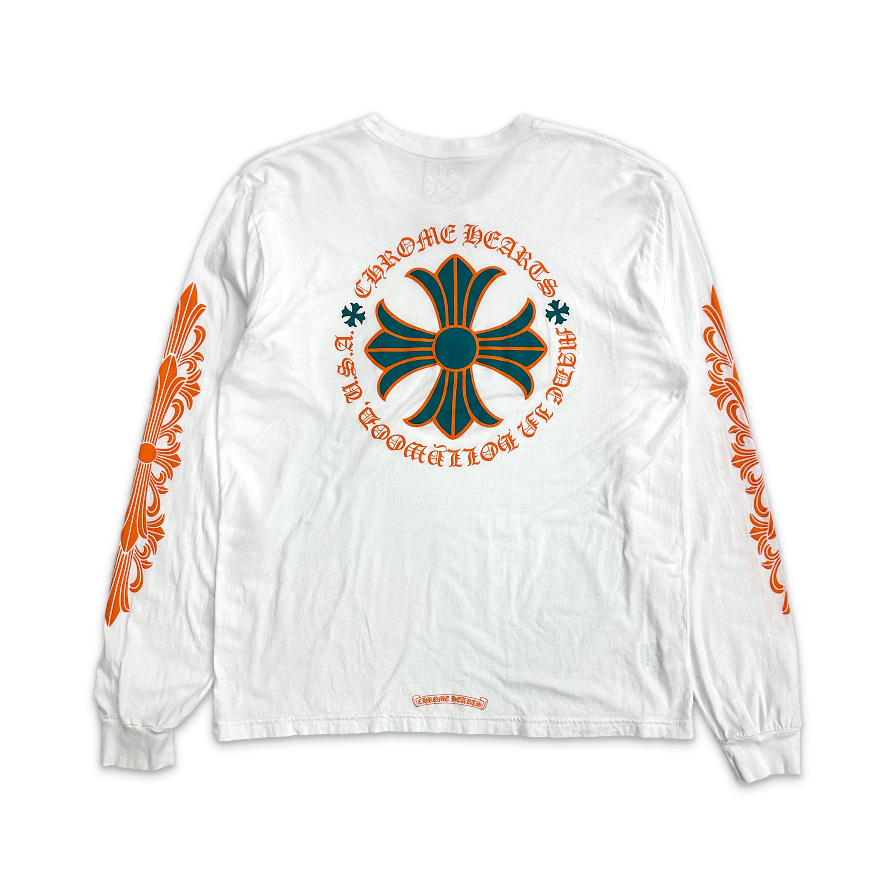 Miami Plus Cross L/S Tee "White" - Image 2