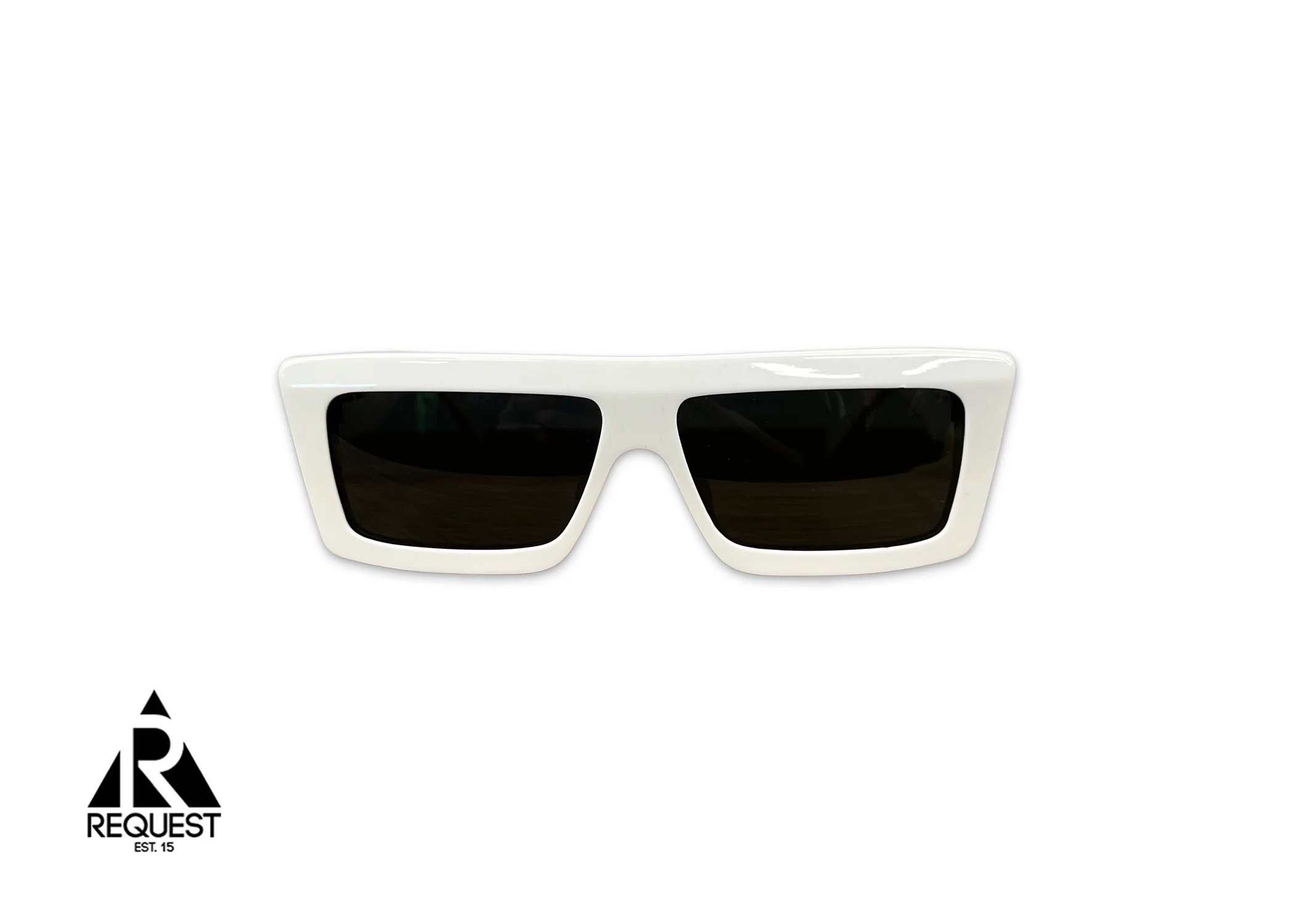 Monochrome Acetate Sunglasses "White"