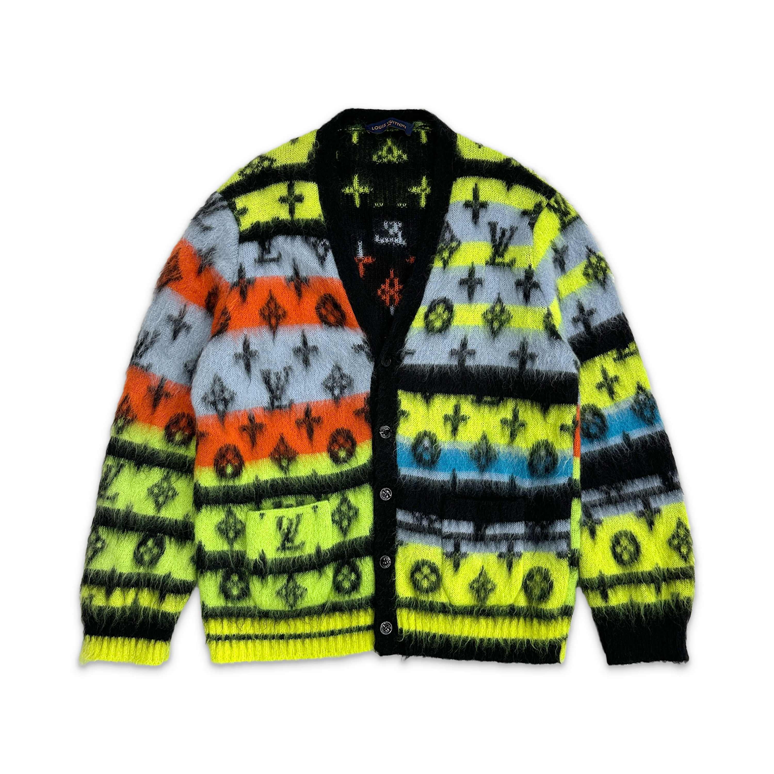 Monogram Mohair Cardigan "Multicolor"