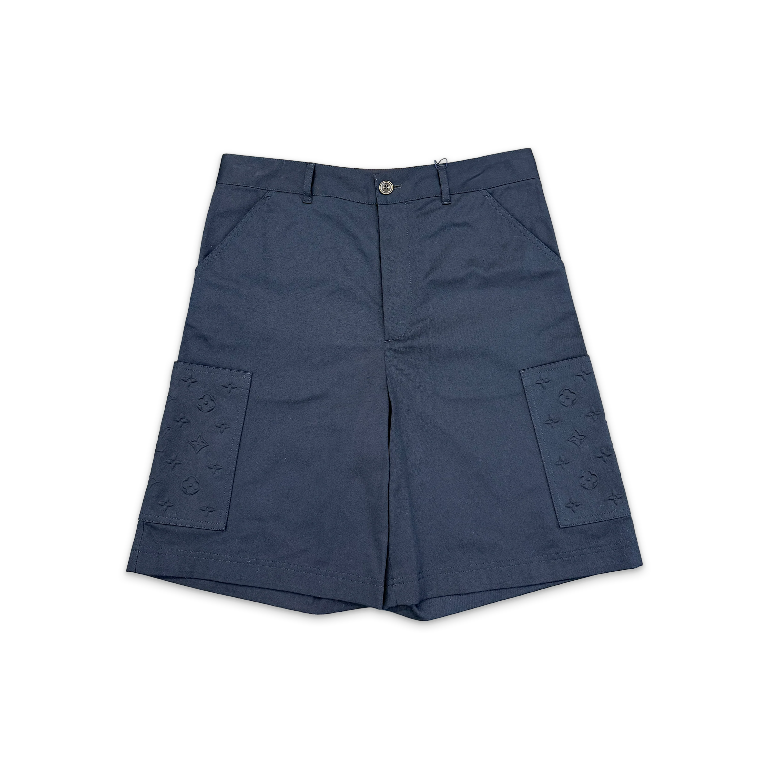 Monogram Pocket Cargo Shorts "Navy"