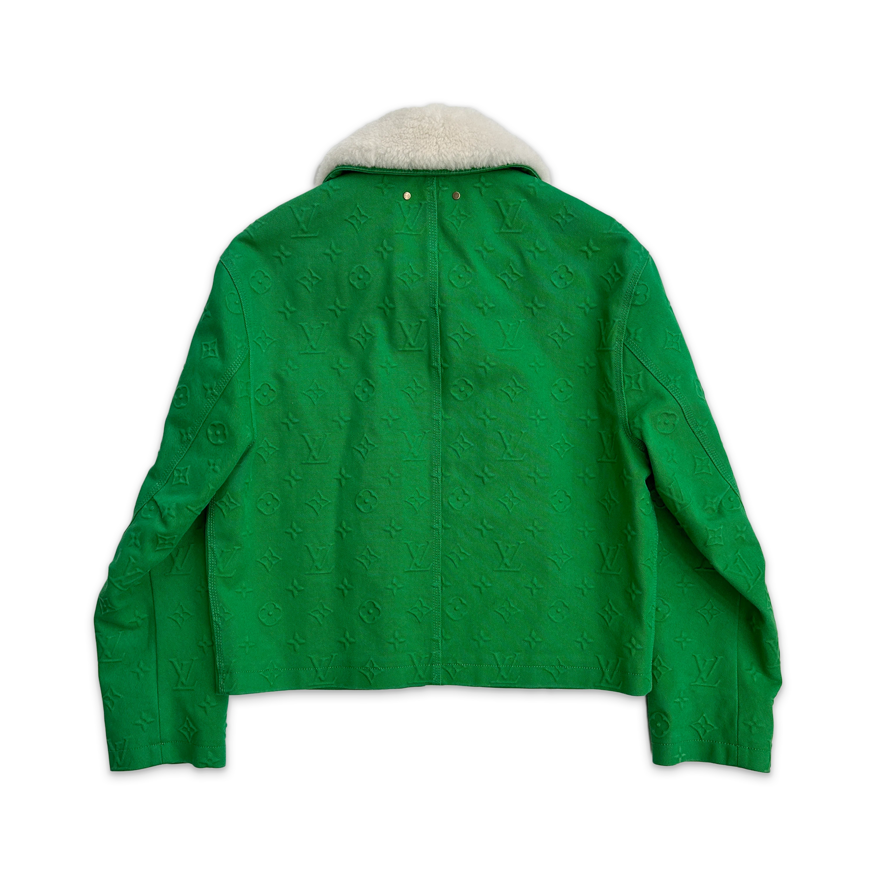 Monogram Workwear Denim Jacket "Green" - Image 2