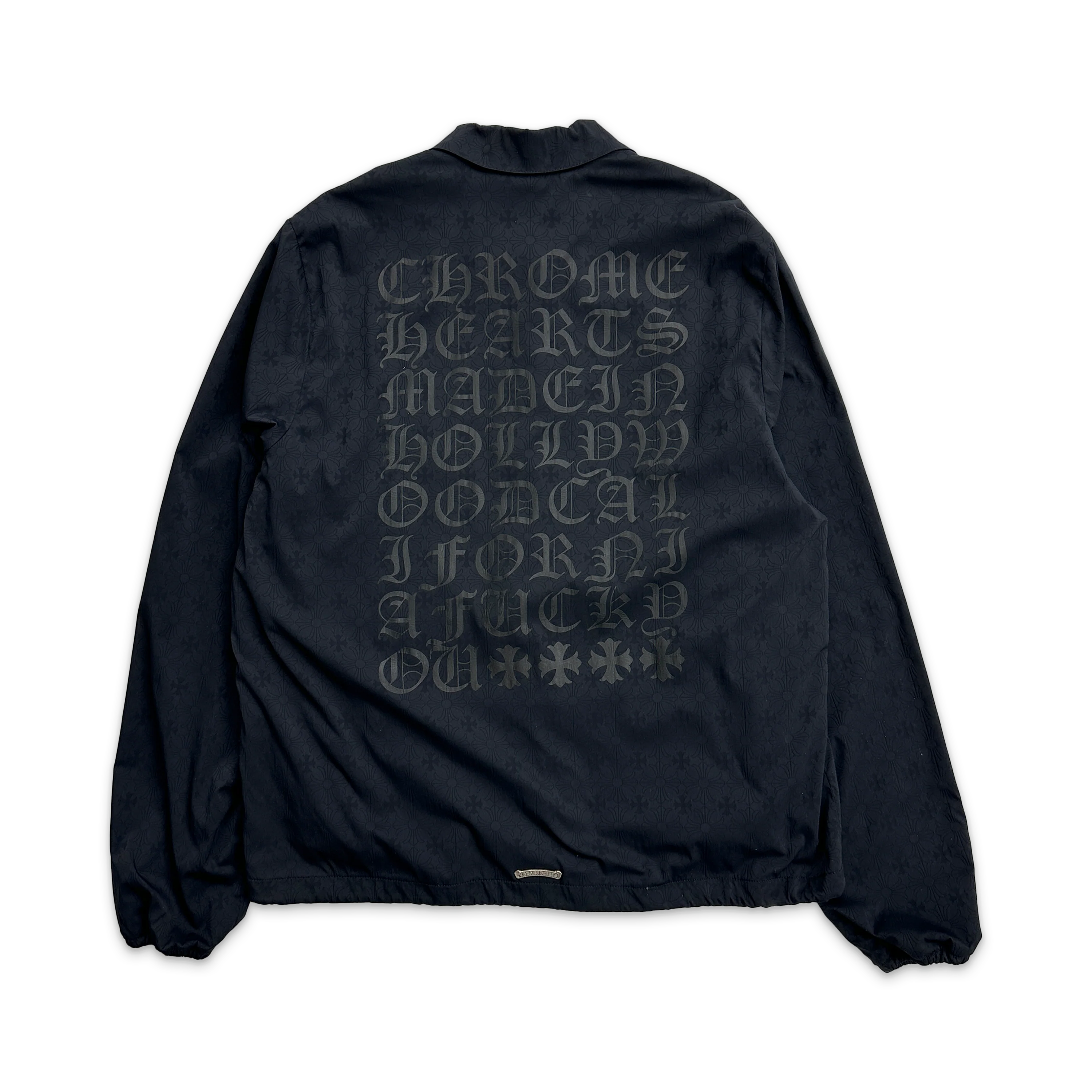 Motif Eye Chart Coaches Jacket "Black" - Image 2