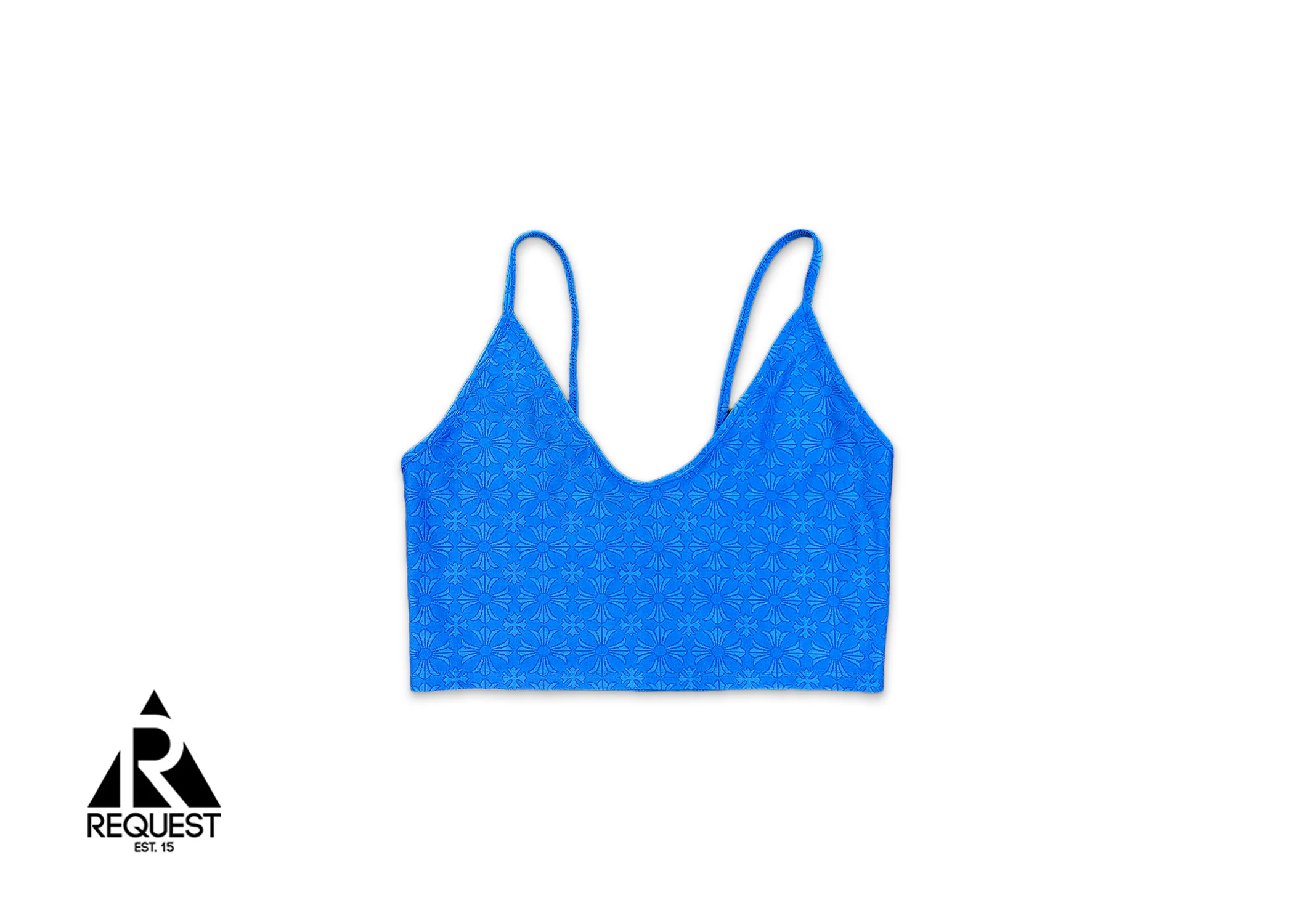 Motif Spaghetti Strap Top "Blue" (W)