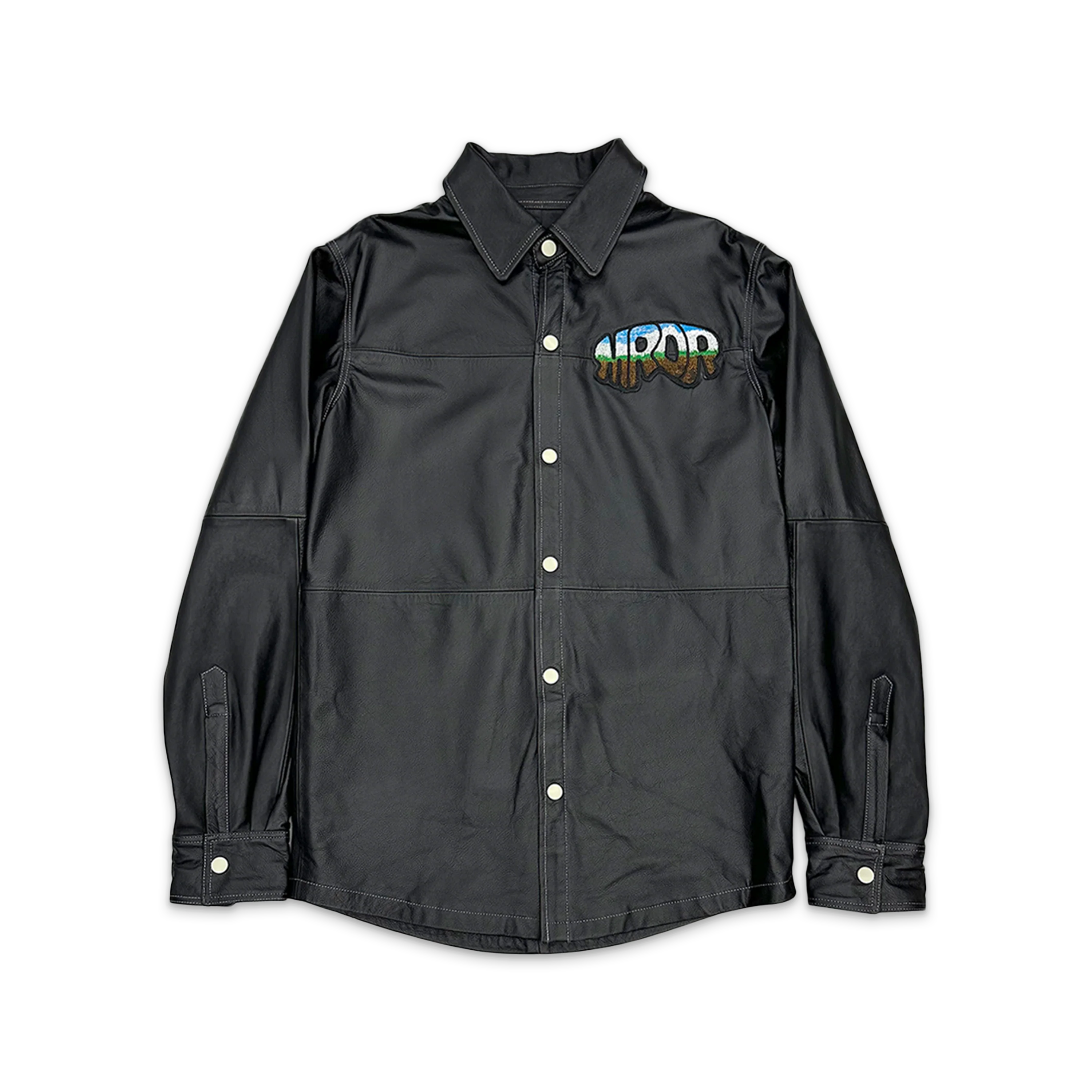 MRDR BRAVADO Leather Work Shirt "Coal"