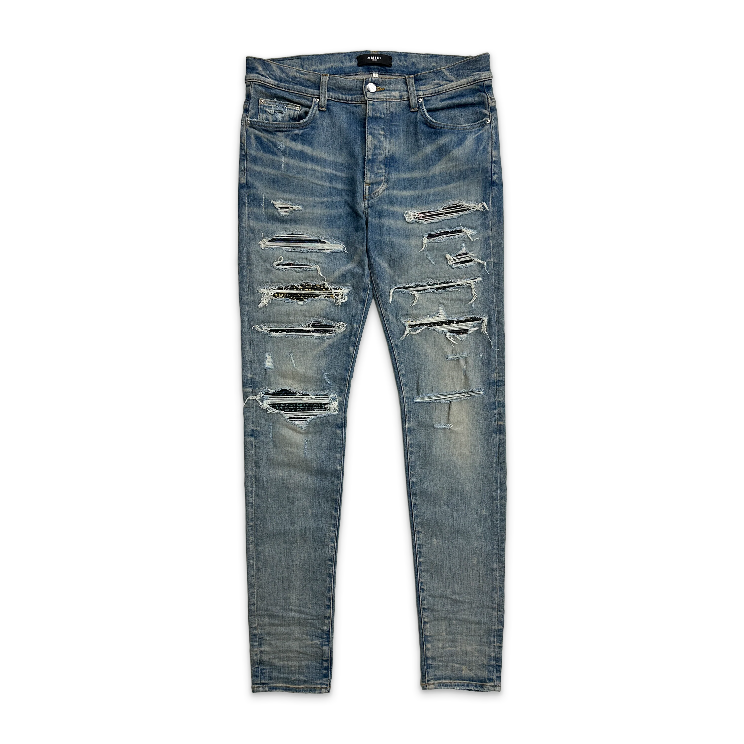 Multicolor Paisley Thrasher Denim "Clay Indigo"