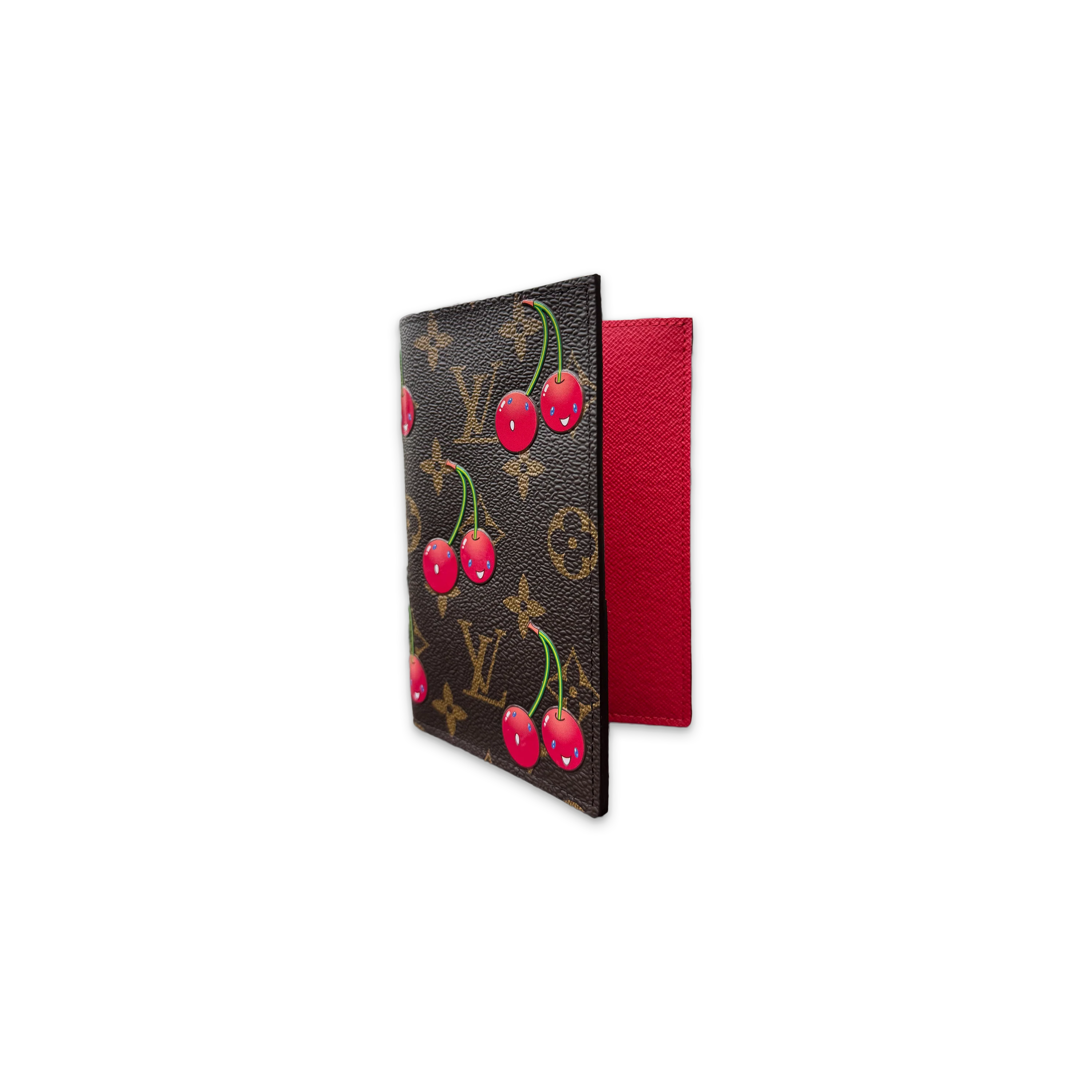 Murakami Cherry Passport Cover "Brown Monogram"