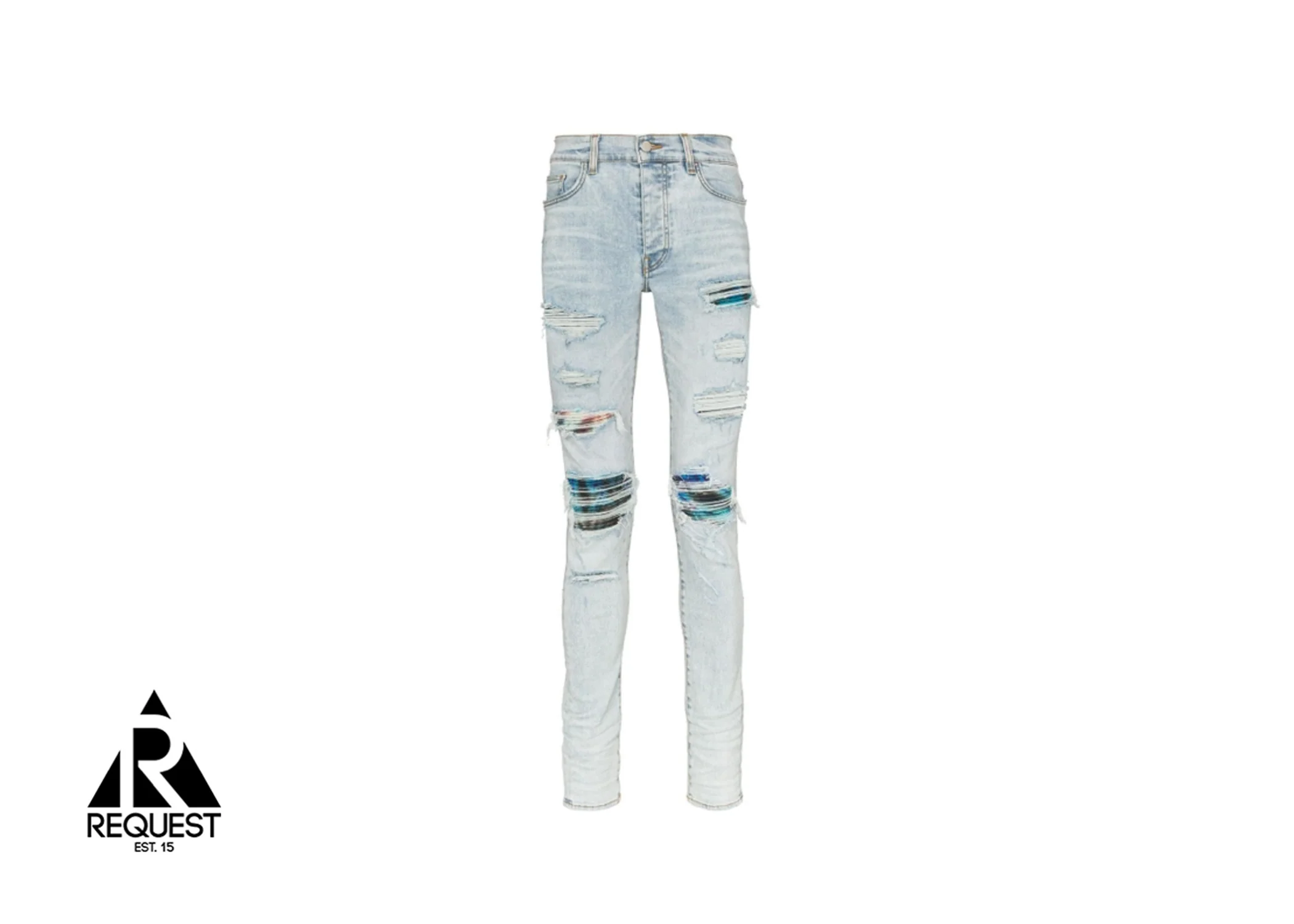MX1 Tie Dye Patch Denim "Sky Indigo"