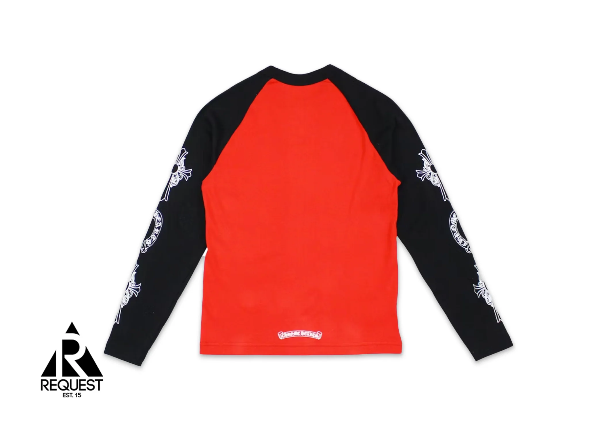 Neck Logo Baseball L/S Tee "Red/Black" - Image 3