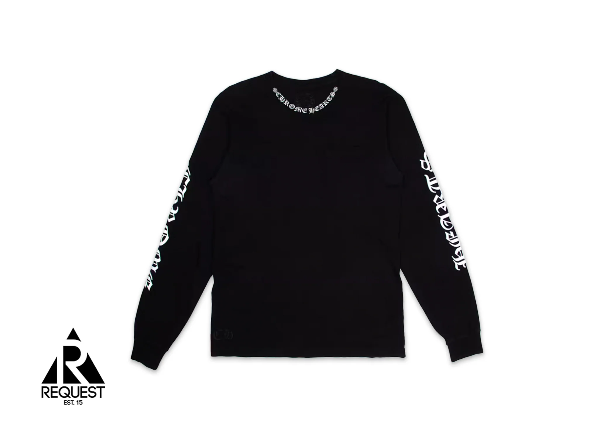 Neck Logo L/S Tee "Black"