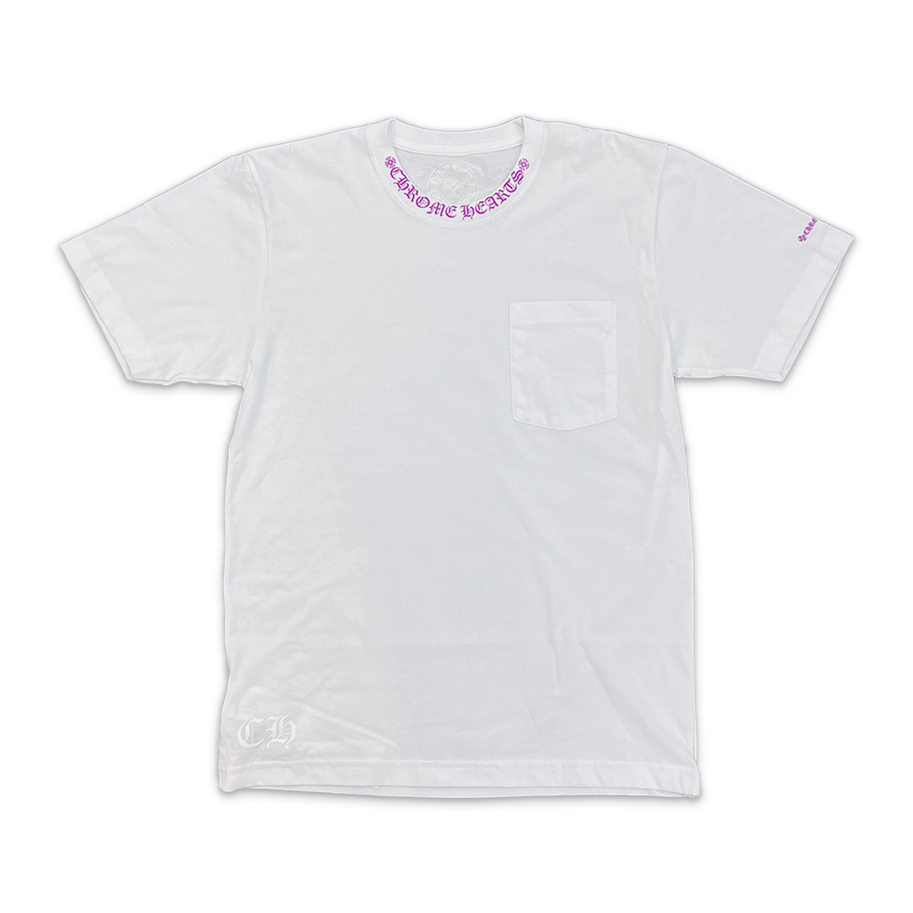 Neck Logo Tee "White/Purple"