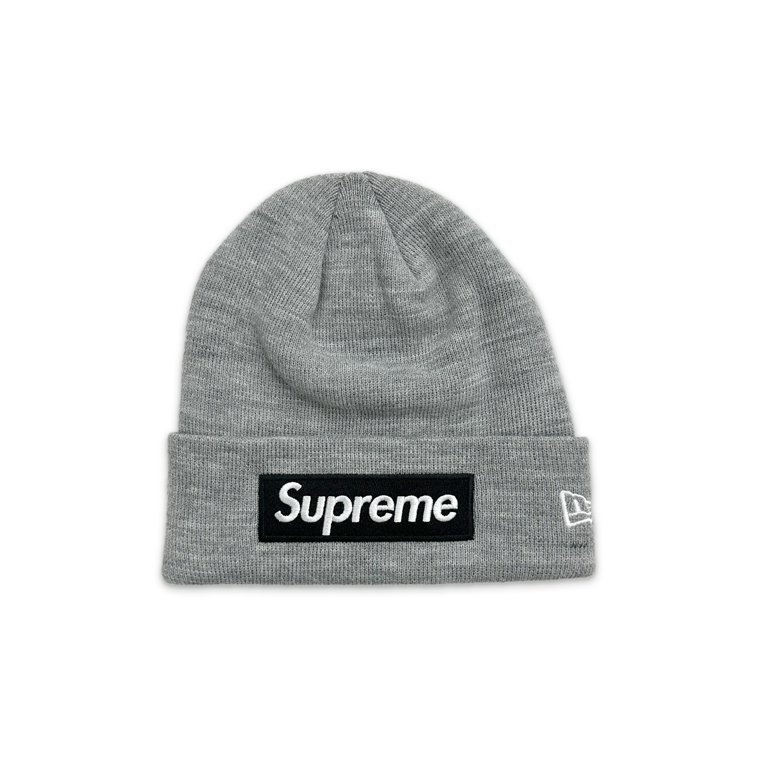 New Era Box Logo Beanie FW22 "Heather Grey"