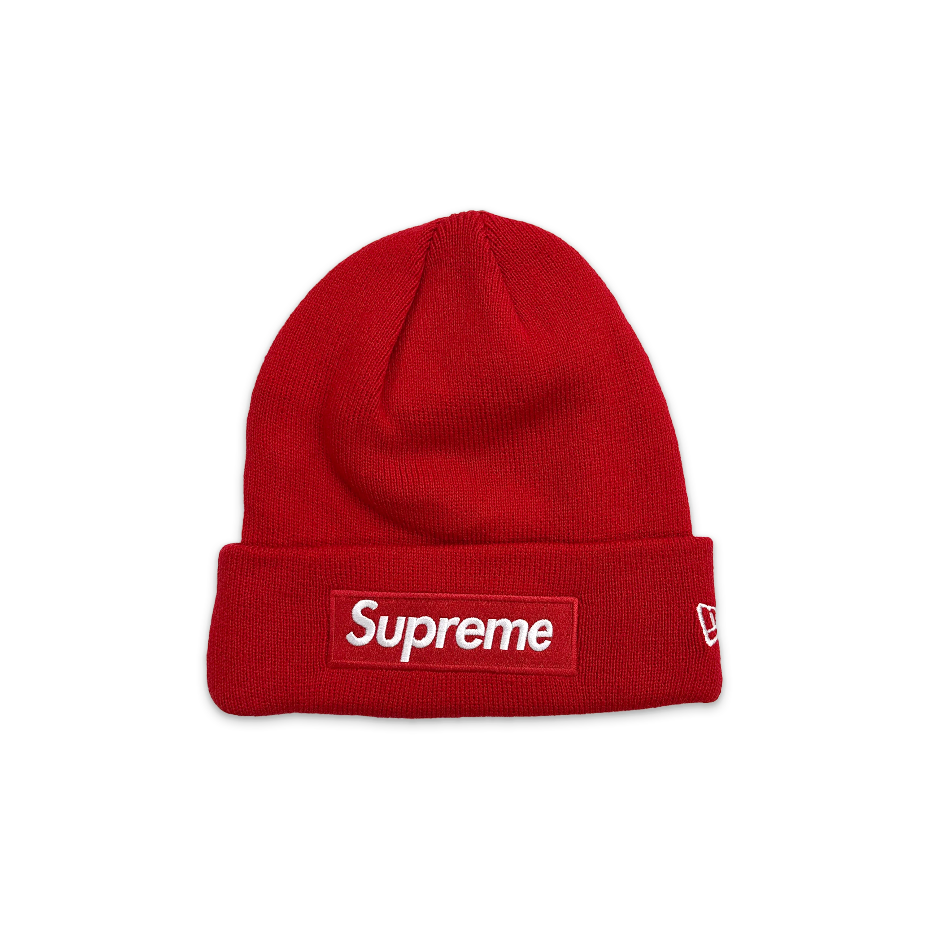 New Era Box Logo Beanie FW23 "Red"