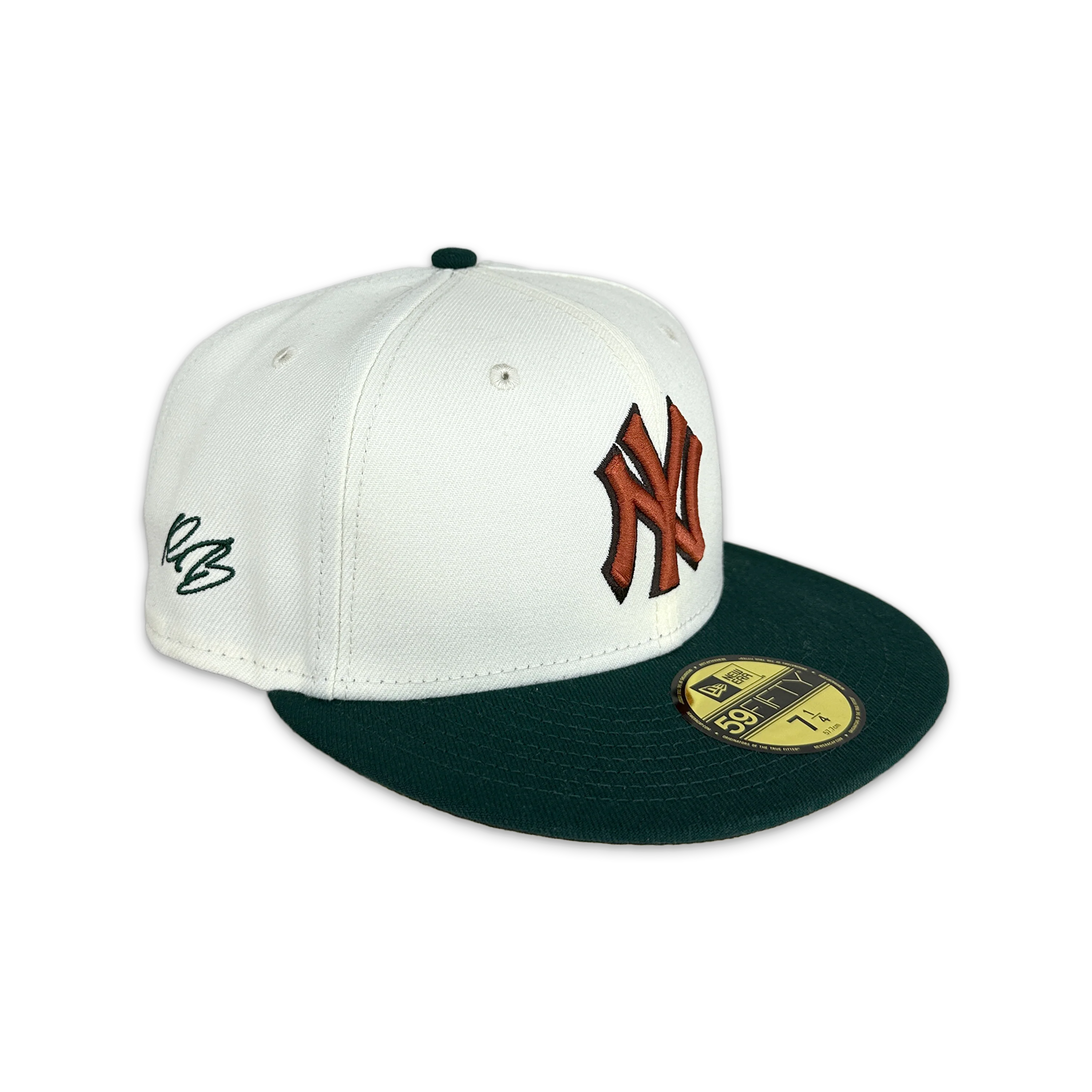 New Era Request Exclusive Fitted Hat Yankees "Sail/Pine" - Image 2