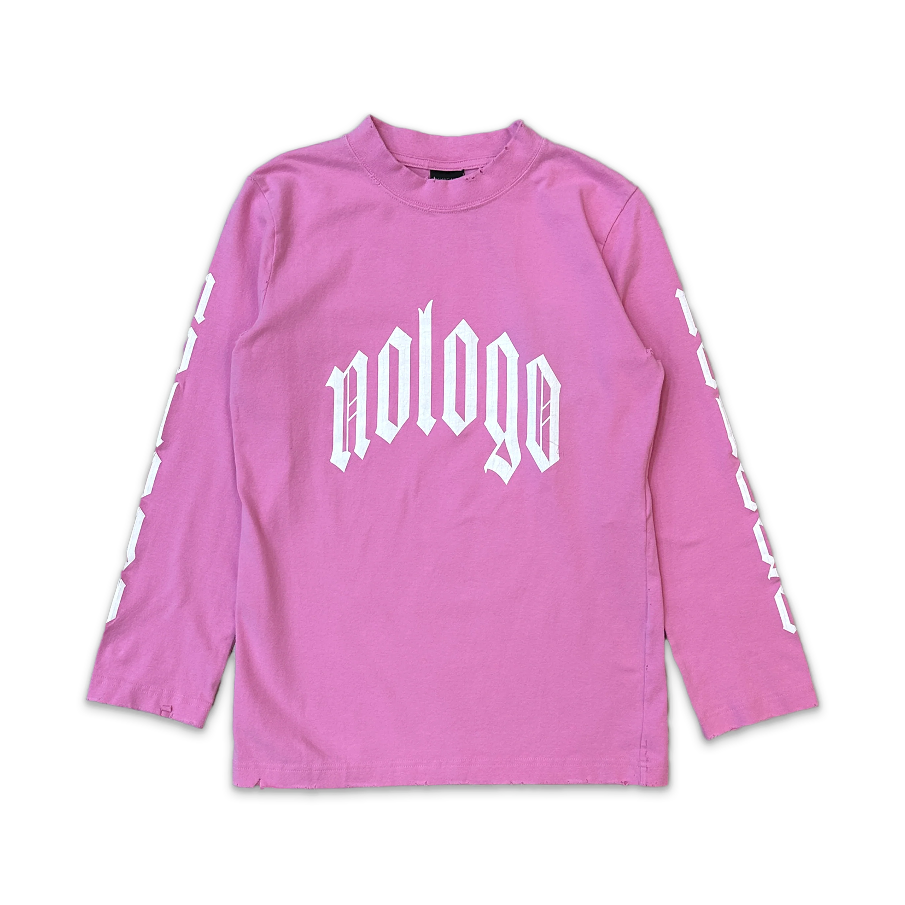 No Logo Cropped L/S Tee "Pink"