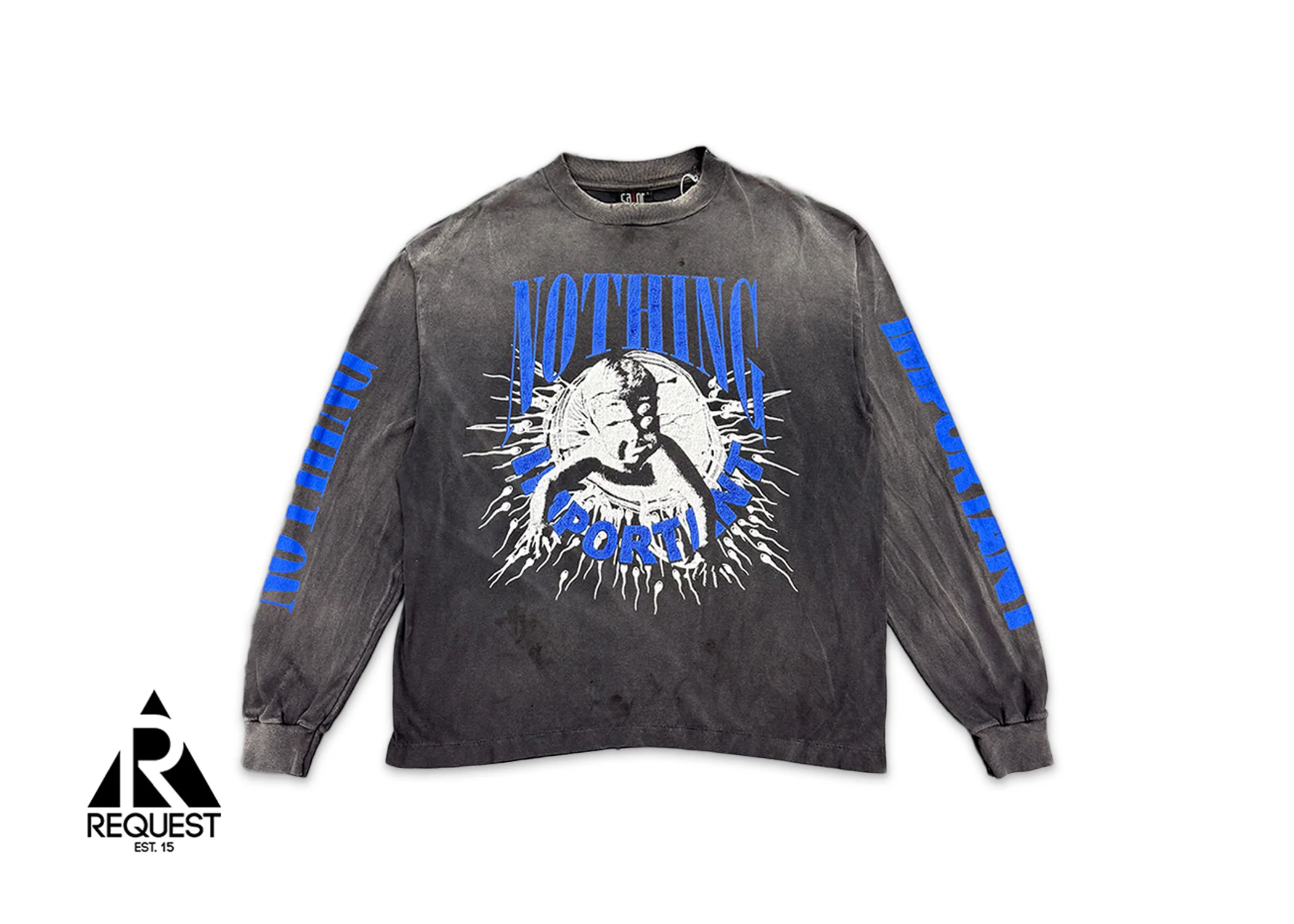 Nothing Important L/S Tee "Vintage Black"