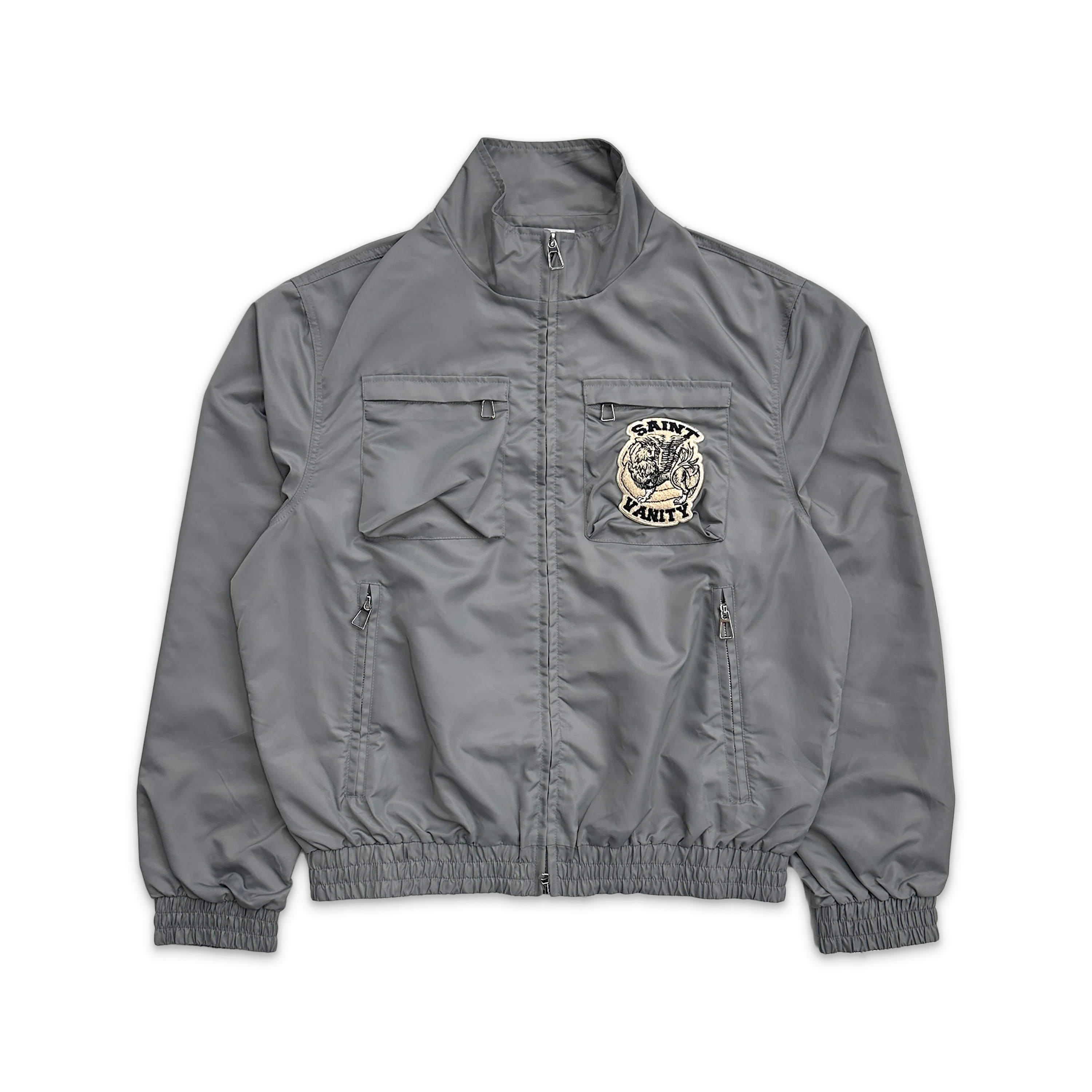 Nylon Cargo Jacket "Grey"
