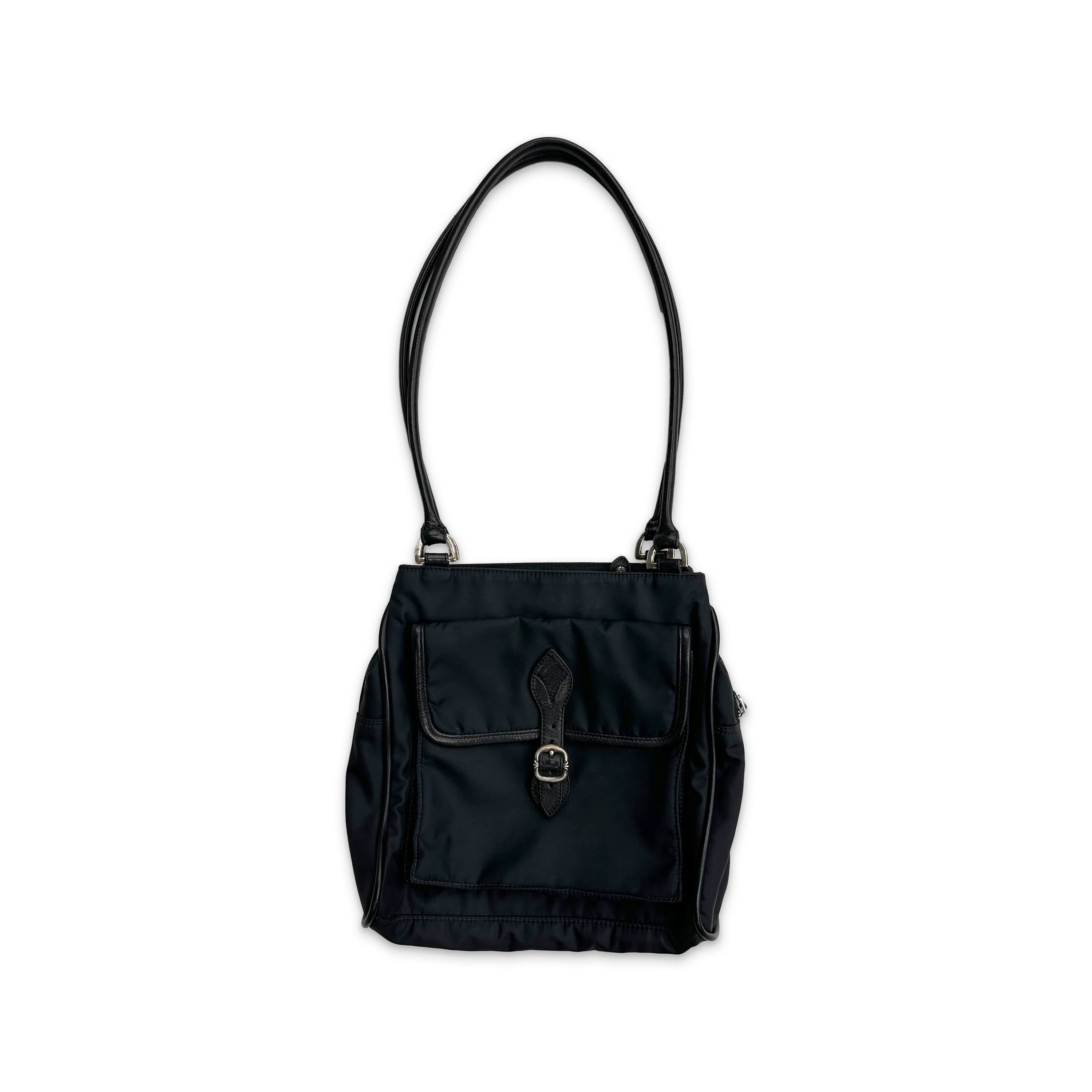 Nylon Shoulder Bag "Black"