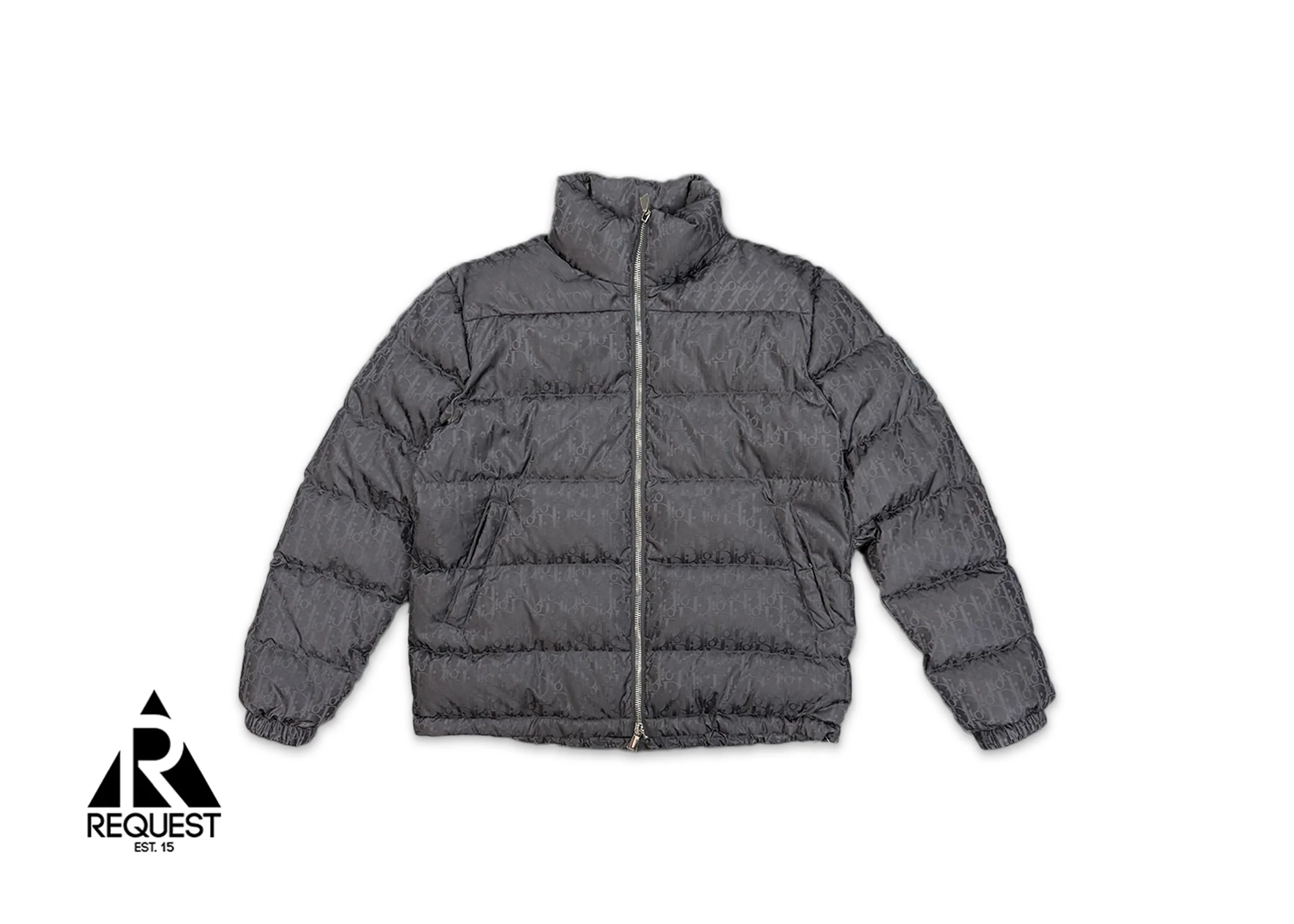 Oblique Down Puffer Jacket "Grey"