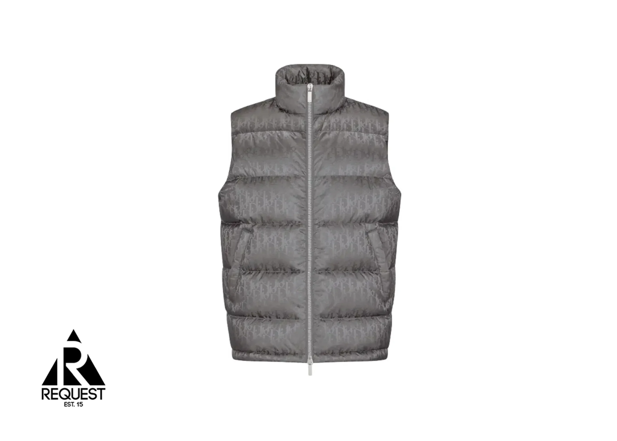 Oblique Down Vest "Grey"