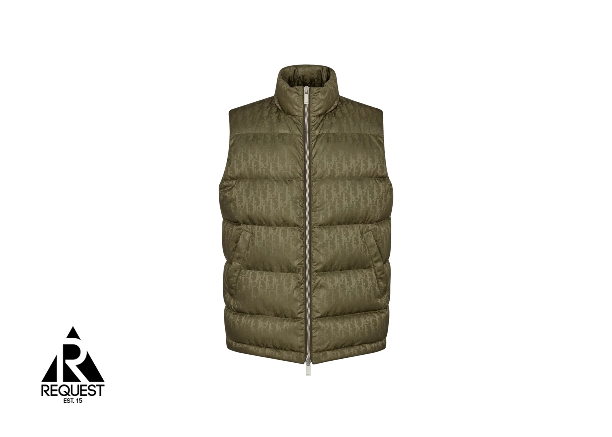 Oblique Down Vest "Olive"