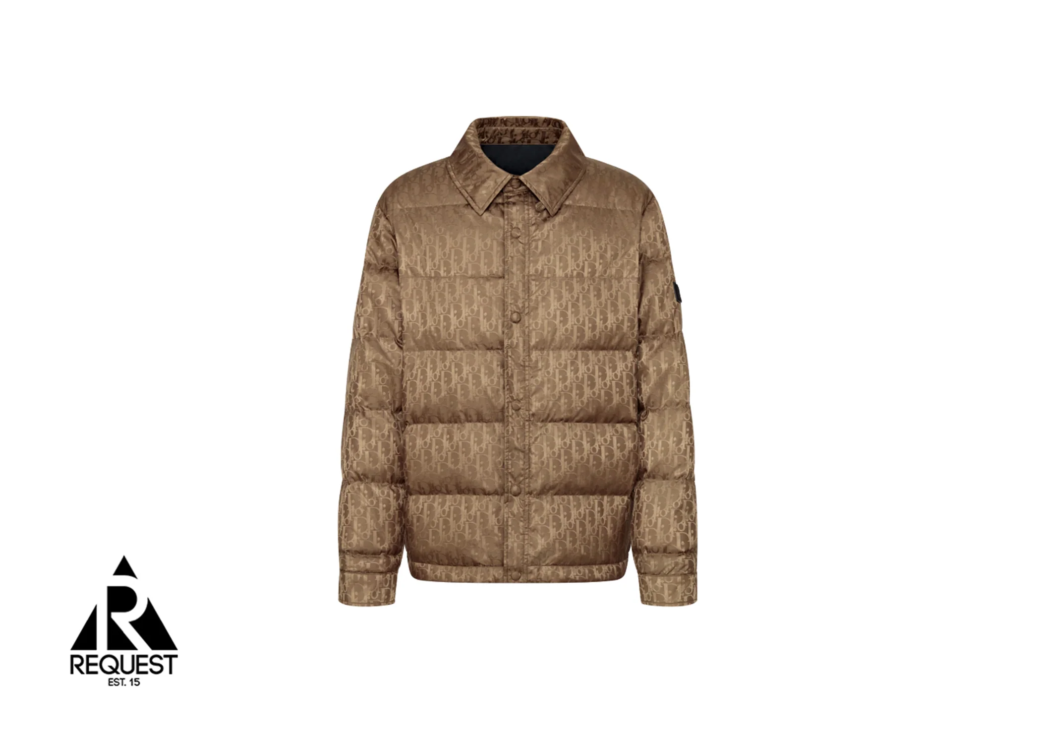 Oblique Quilted Jacket "Brown"