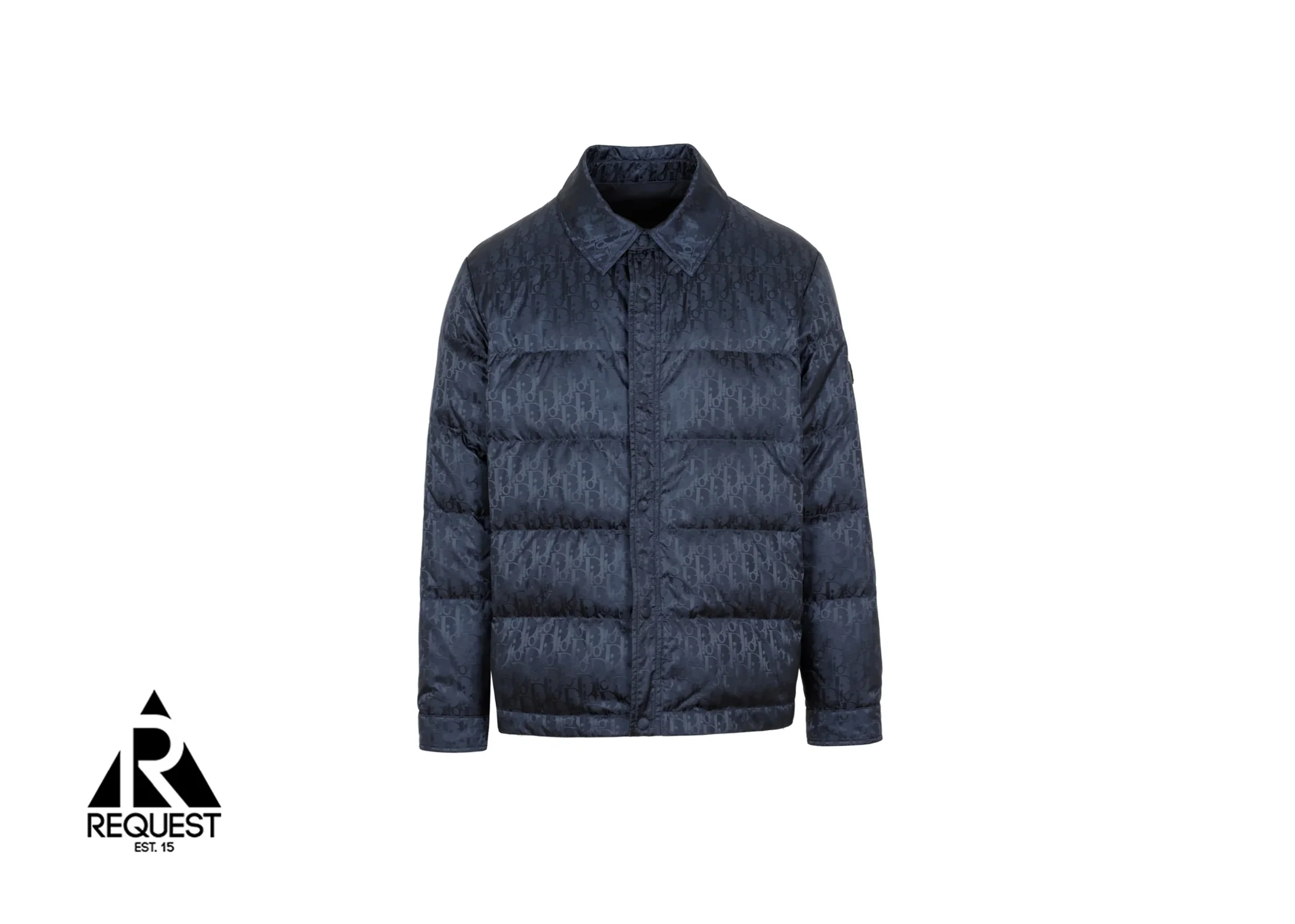 Oblique Quilted Jacket "Navy"
