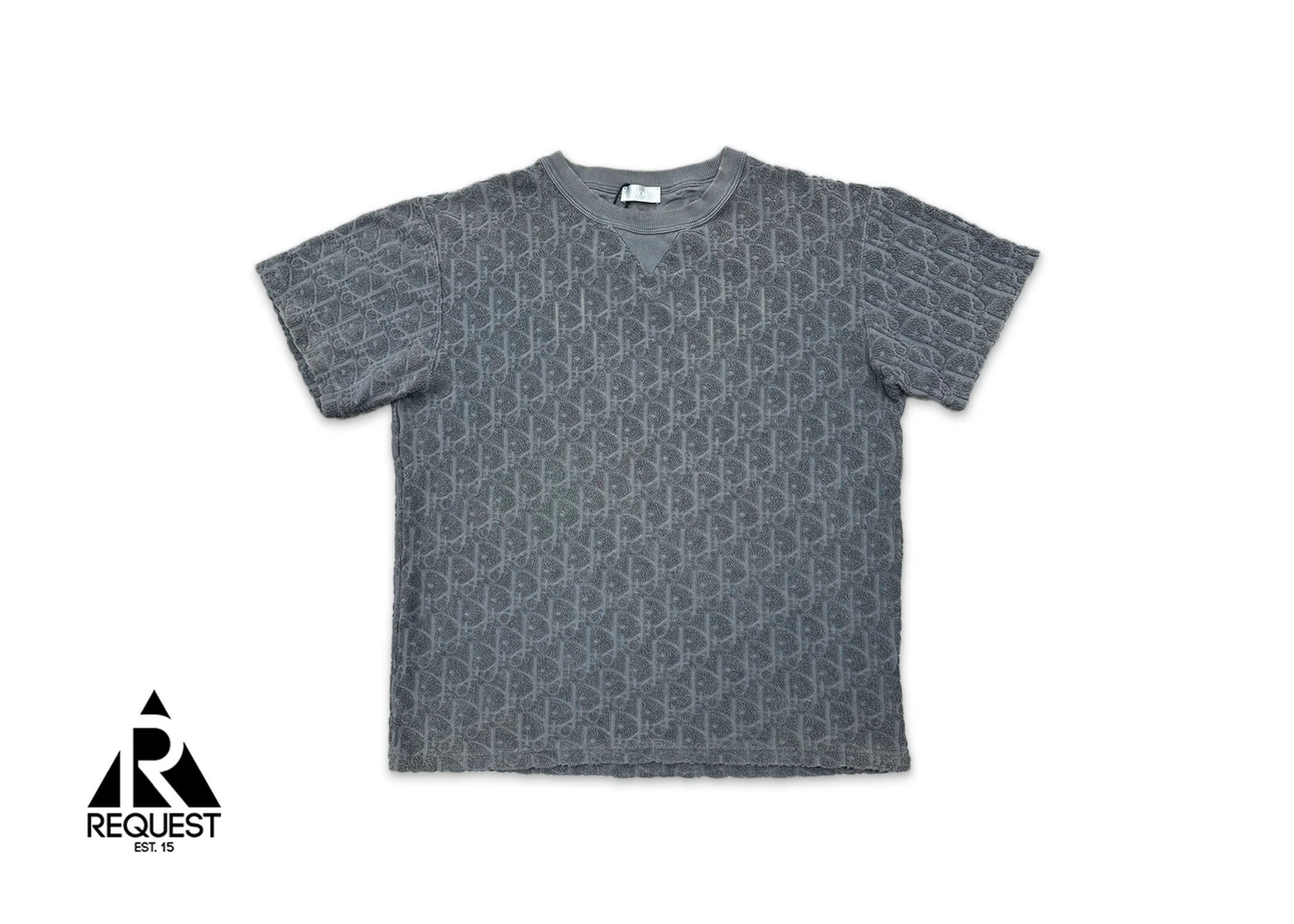 Oblique Relaxed-Fit Terry Tee "Grey"
