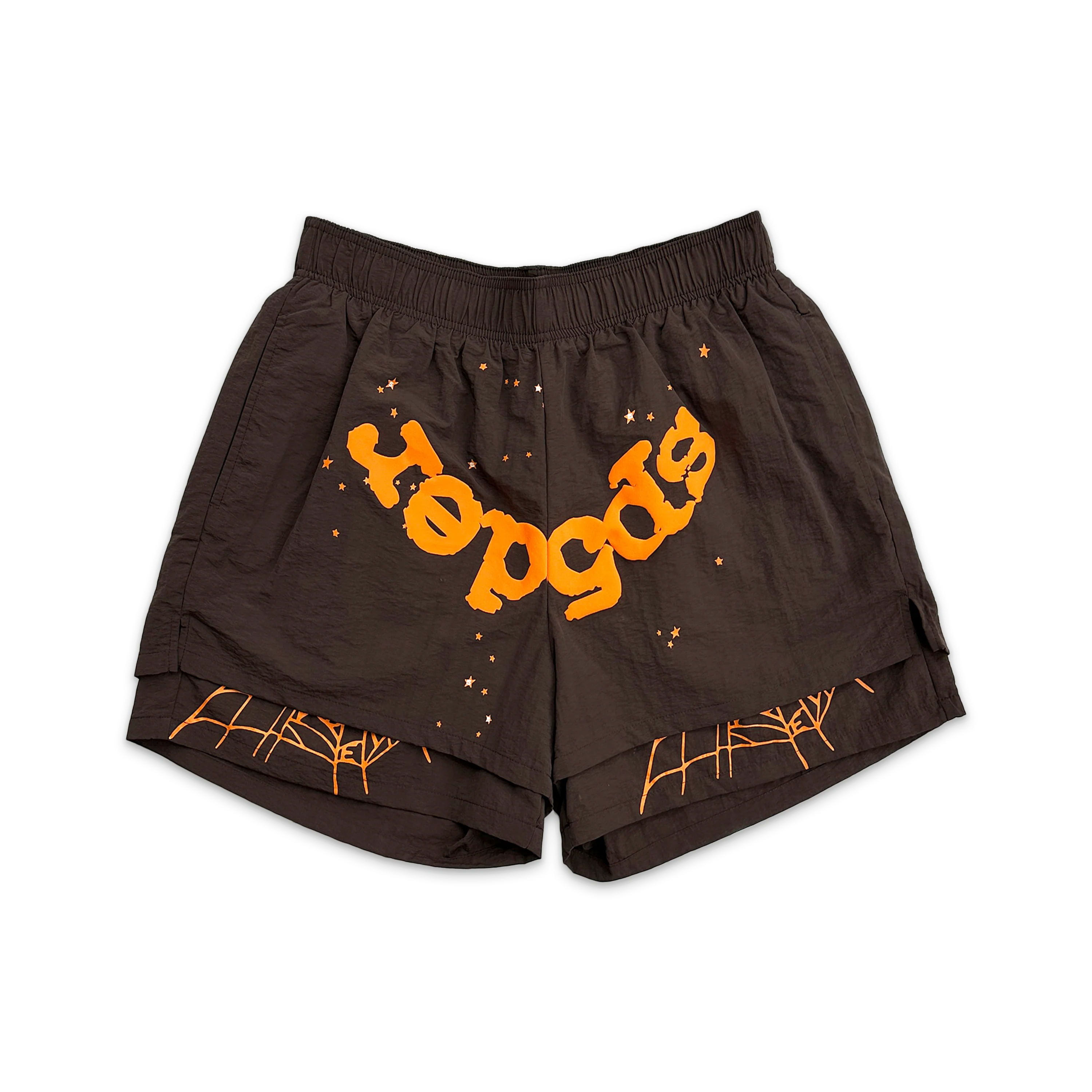 OG Web V2 Double Layer Shorts "Brown Orange"