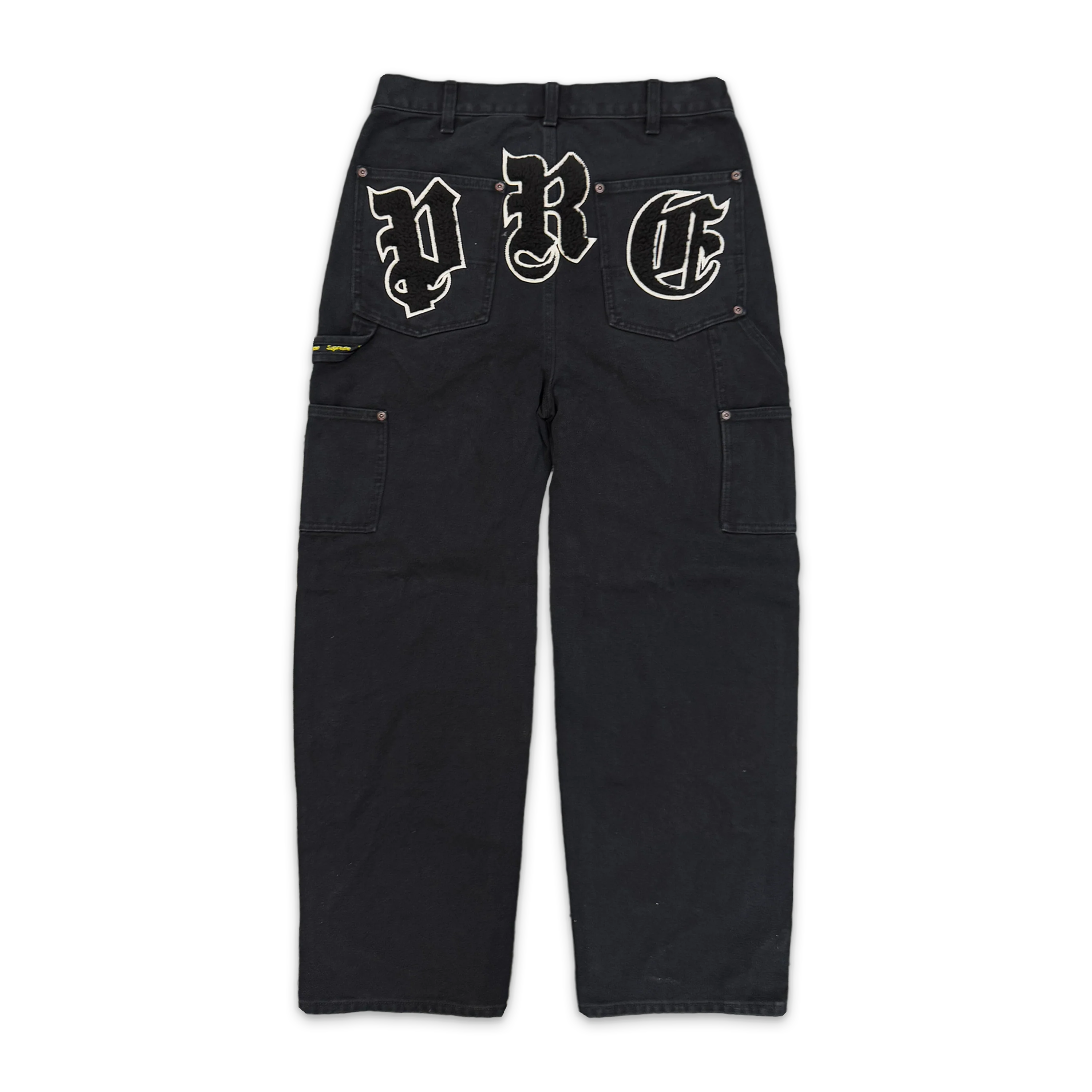 Old English Canvas Double Knee Painter Pant "Black" - Image 2