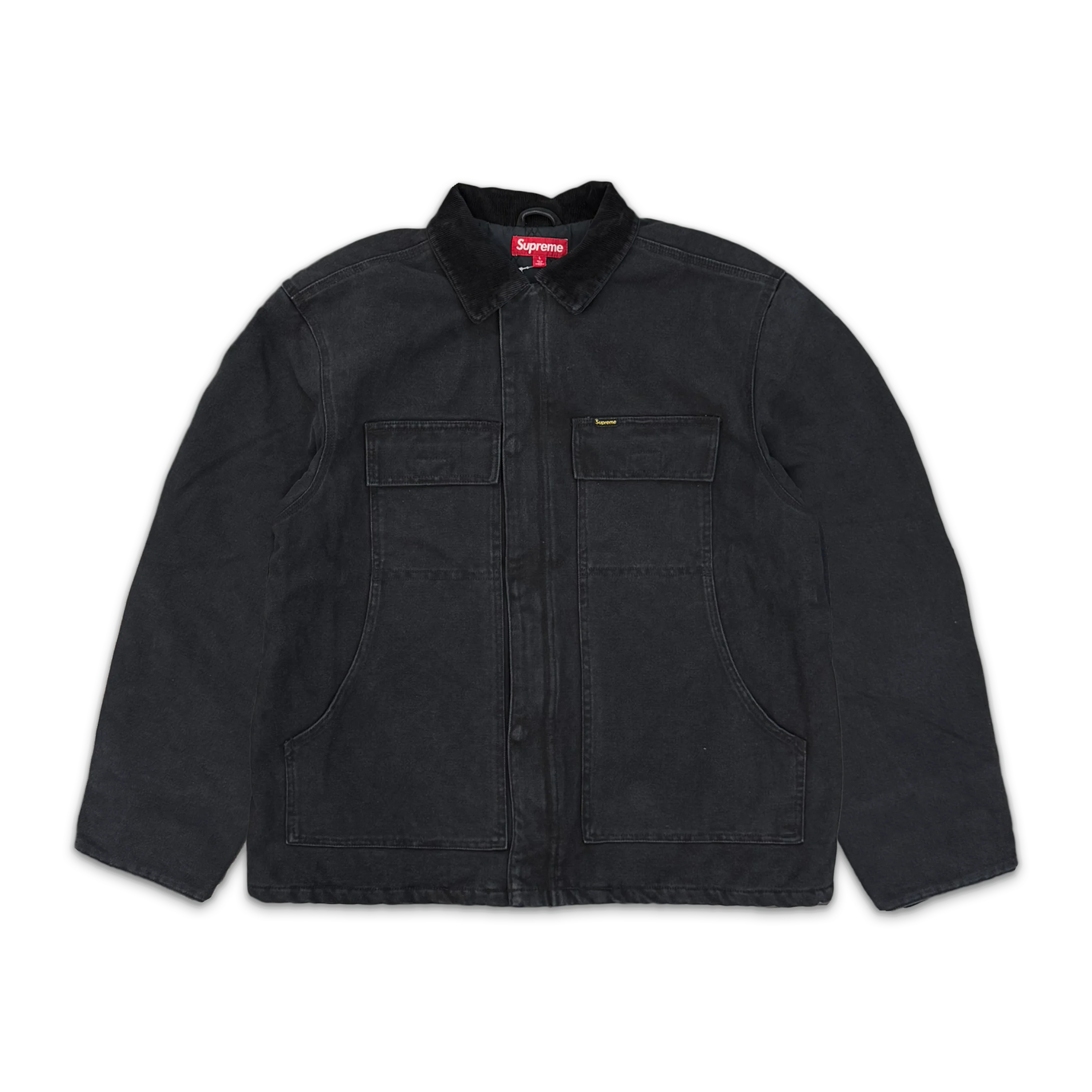 Old English Canvas Work Jacket "Black"