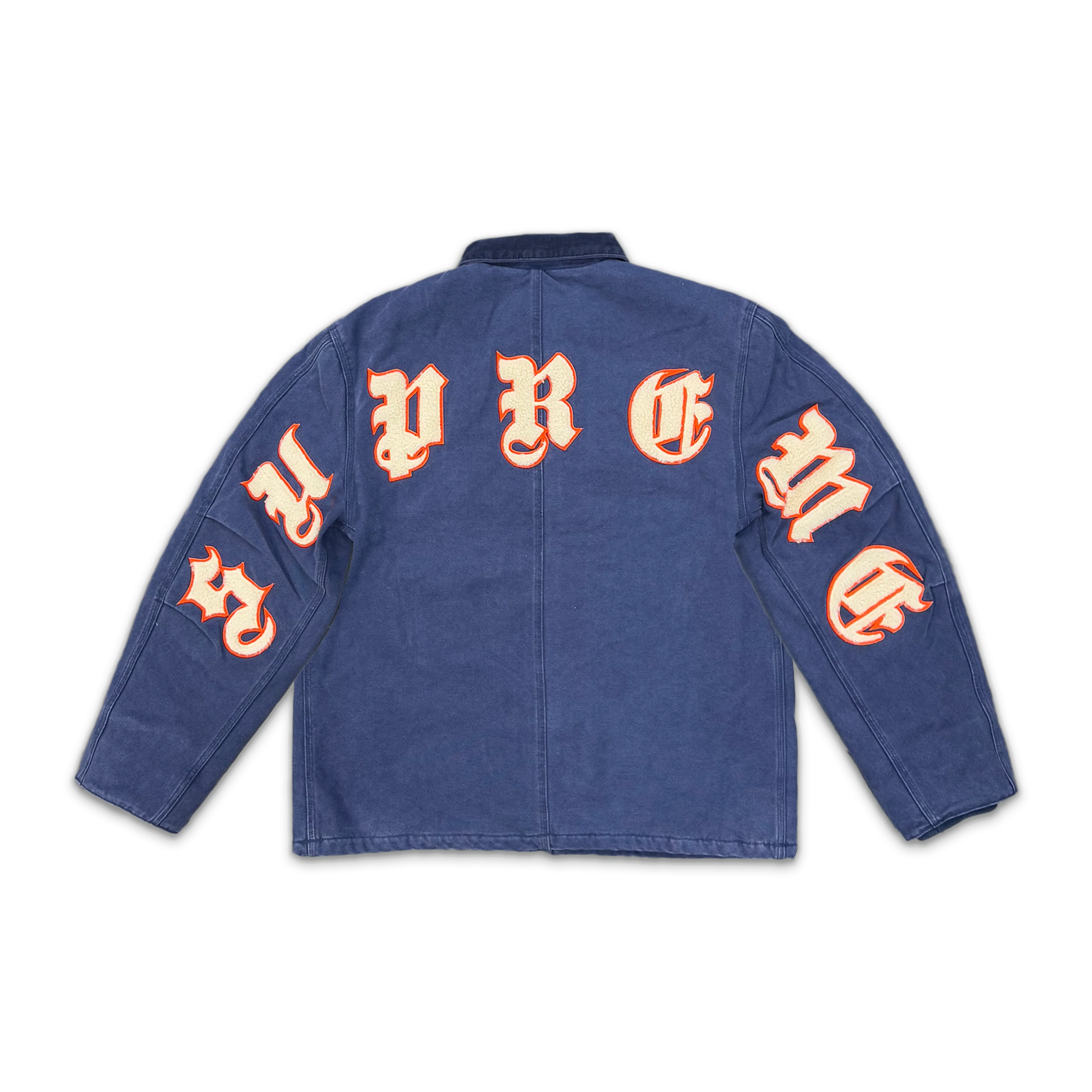 Old English Canvas Work Jacket "Navy" - Image 2