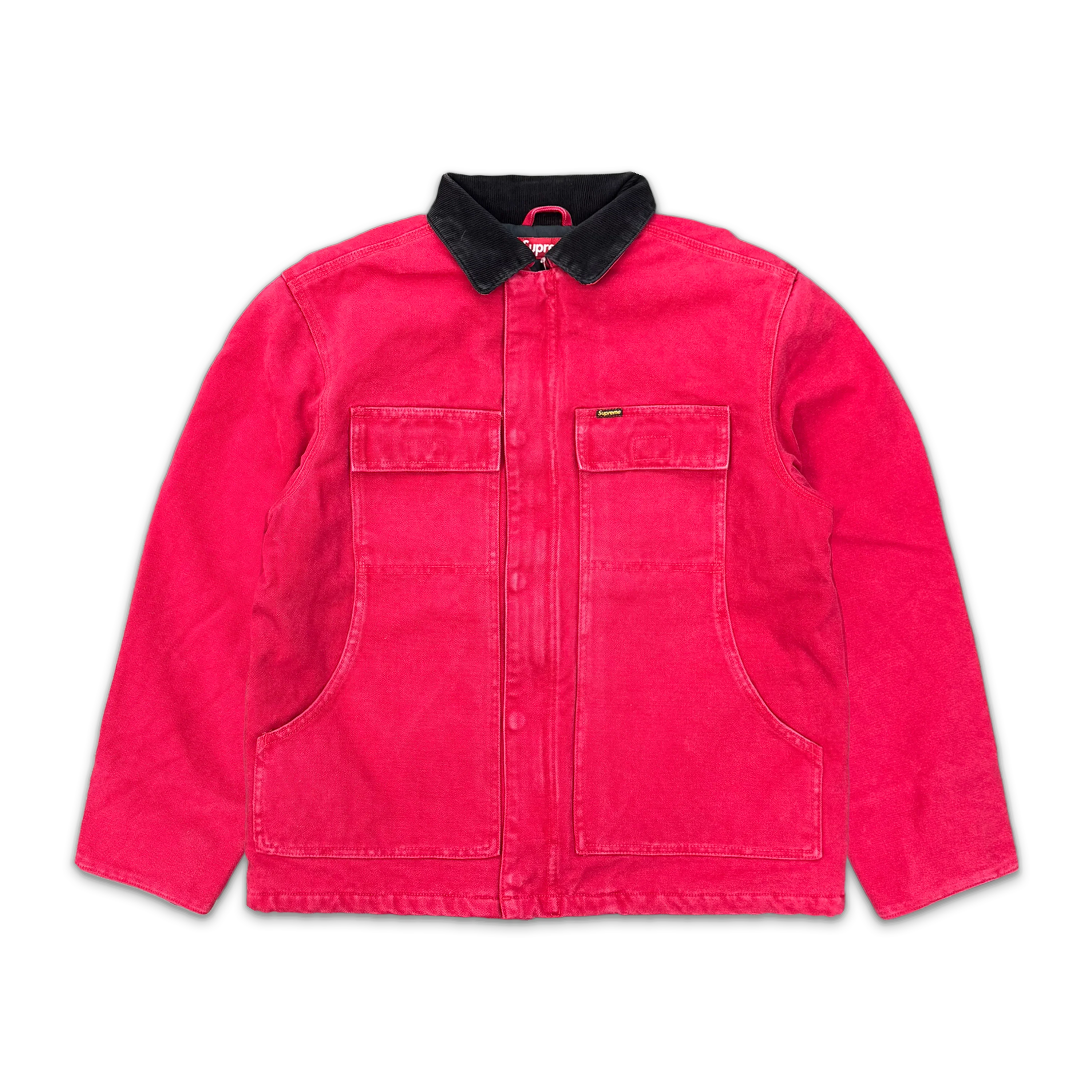 Old English Canvas Work Jacket "Red"