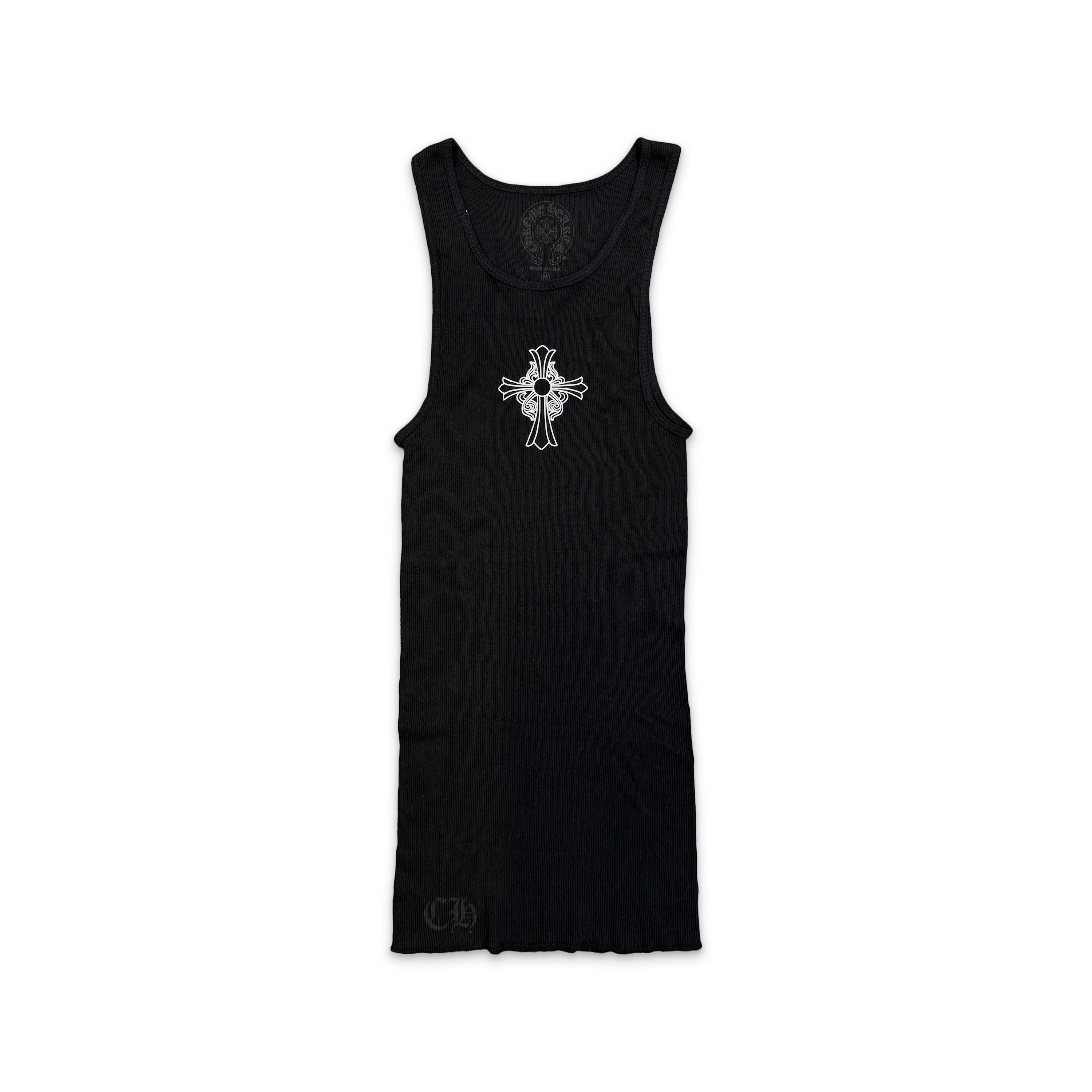 Online Exclusive Hairy Cross Tank Top "Black"
